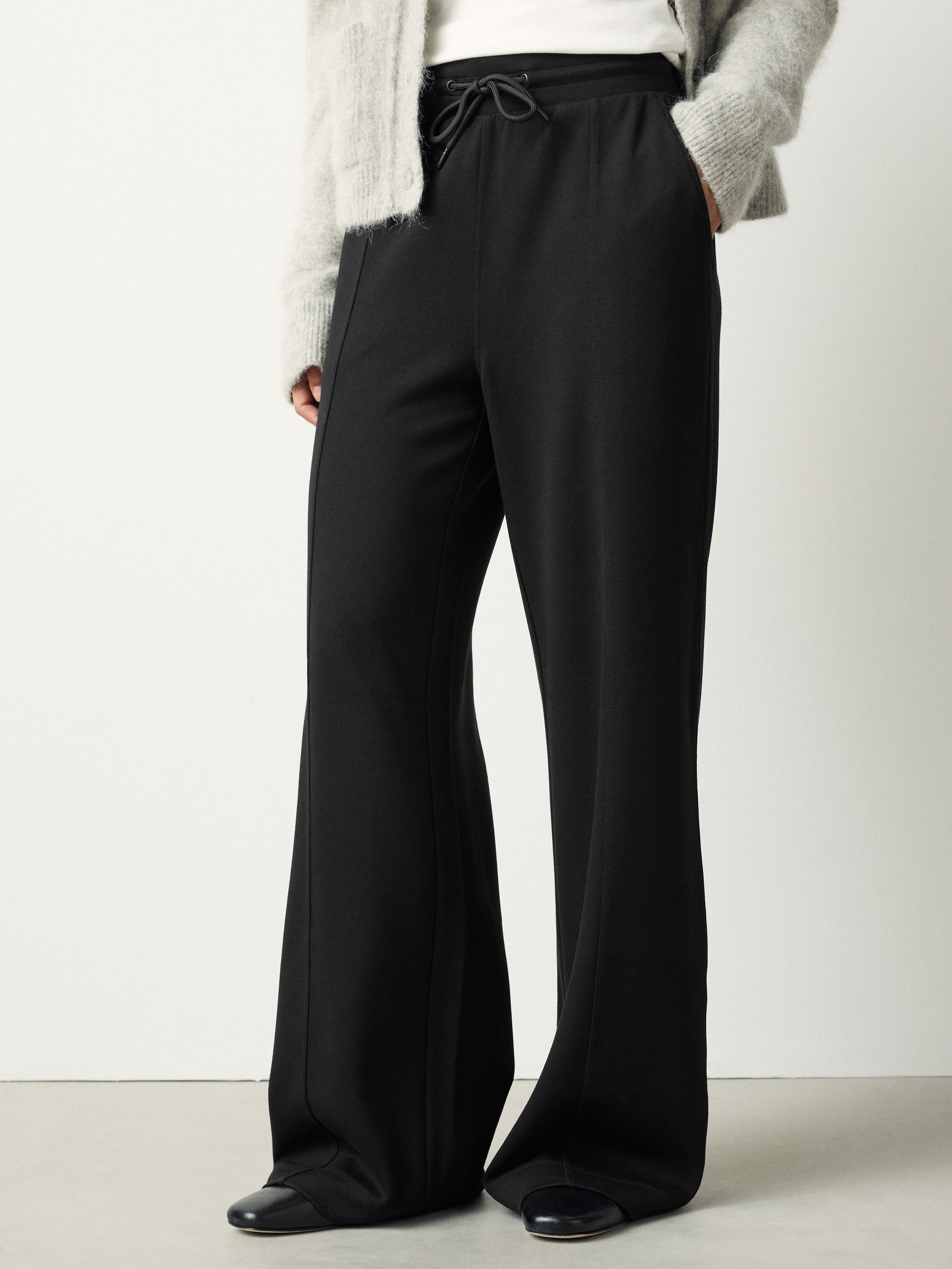 Wide Leg Joggers - Black - Reg/Long - SIP Worn