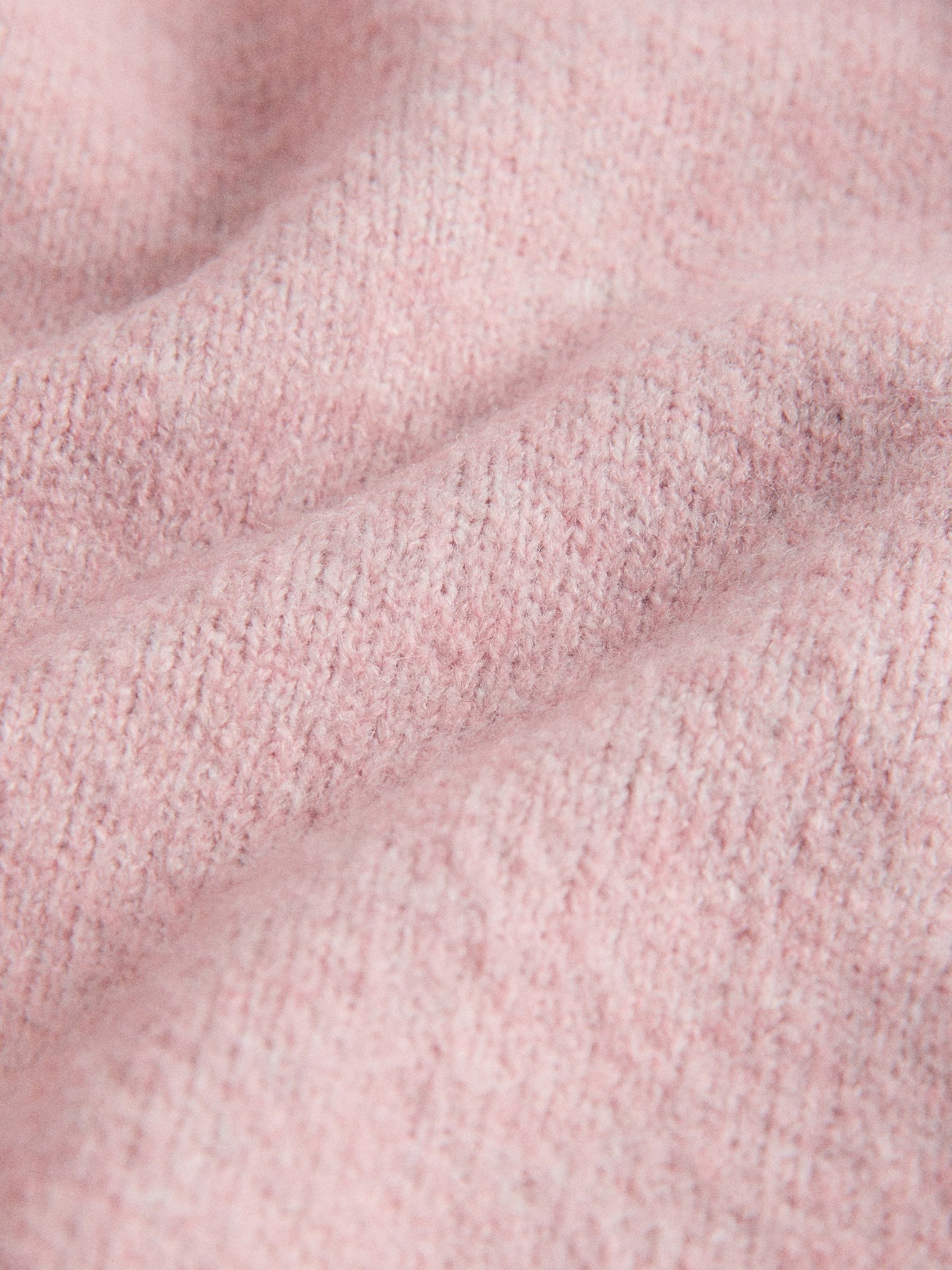 The Set Knitted V-Neck Jumpers With Wool - Soft Pink/Cream/Chocolate Brown - 3 Pack - SIP Still Life