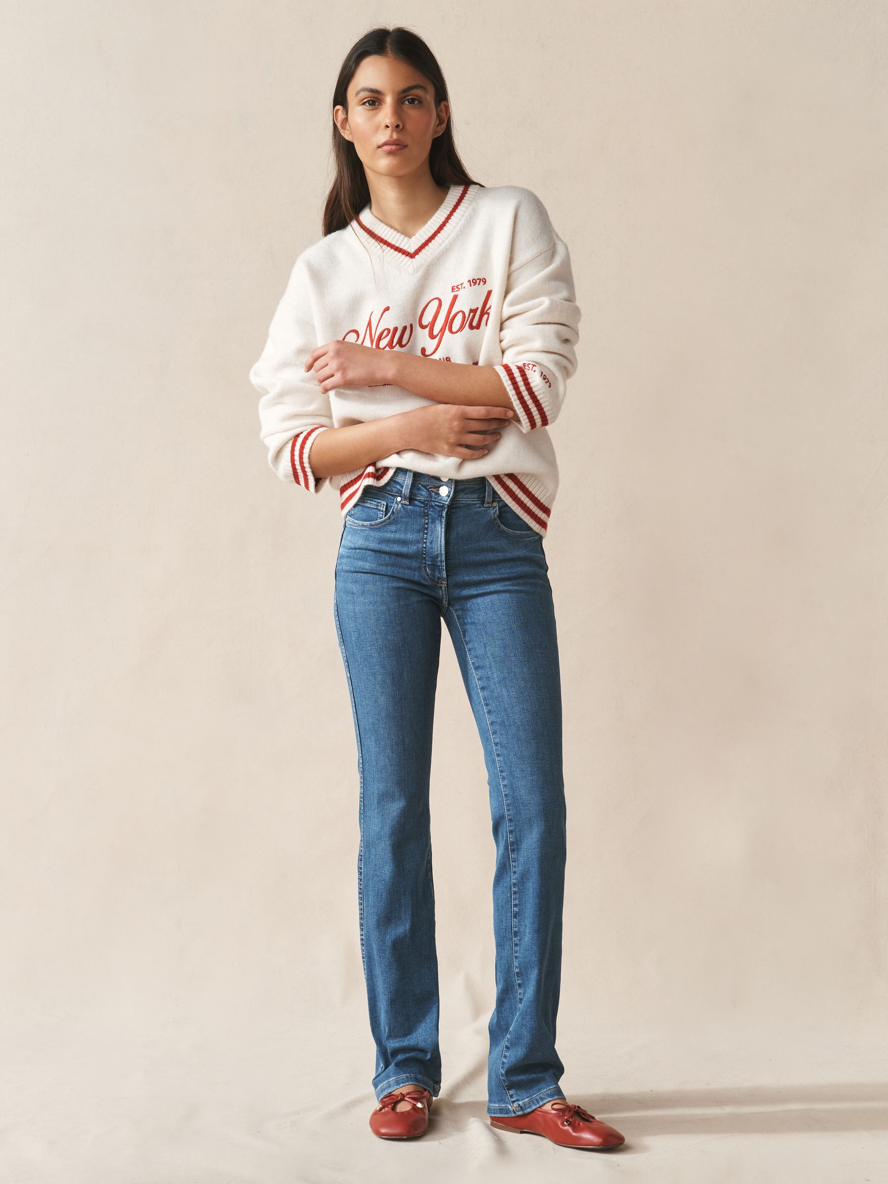 Lift Slim and Shape Bootcut Jeans - Blue - Regular - SIP Worn