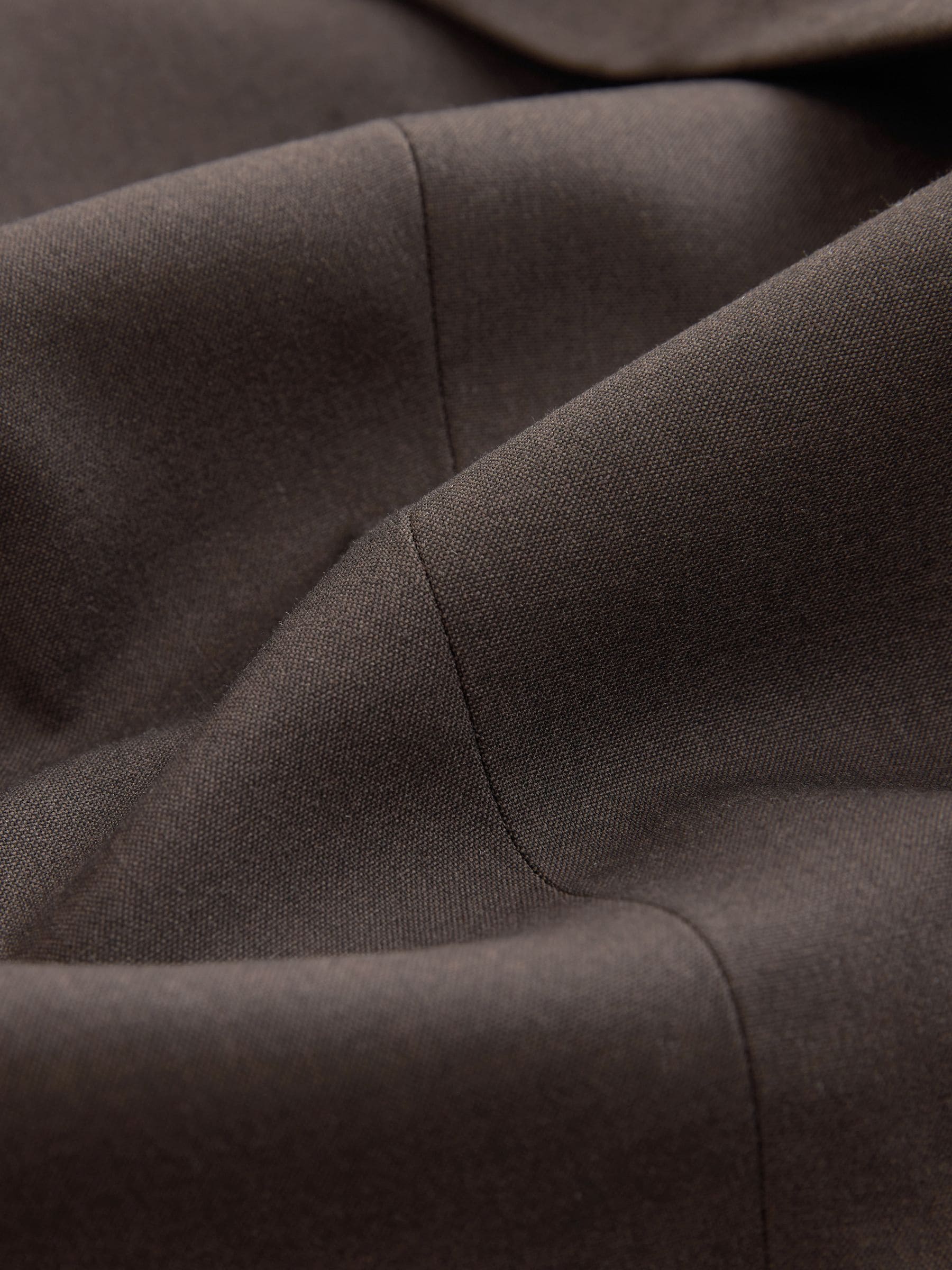 Tailored Single Breasted Blazer With Wool - Chocolate Brown - Regular - SIP Still Life