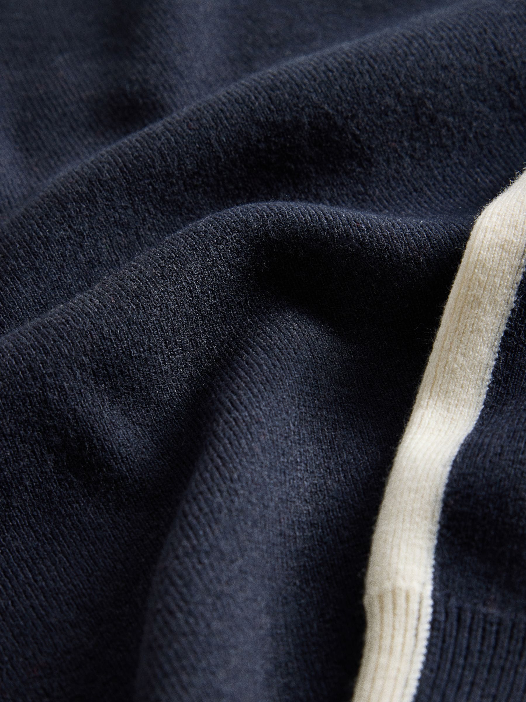 The Set Jumper and Joggers Co-Ord Set With Side Stripe Tipping - Navy Blue - Regular - SIP Still Life