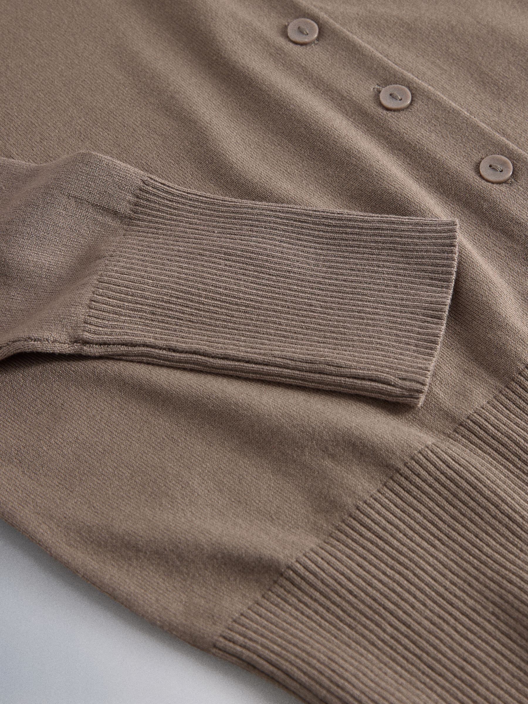 The Set 4 Pack Fine Knit Button Through Cardigan - Black/Chocolate Brown/Cinder Brown/Cream - Regular - SIP Still Life