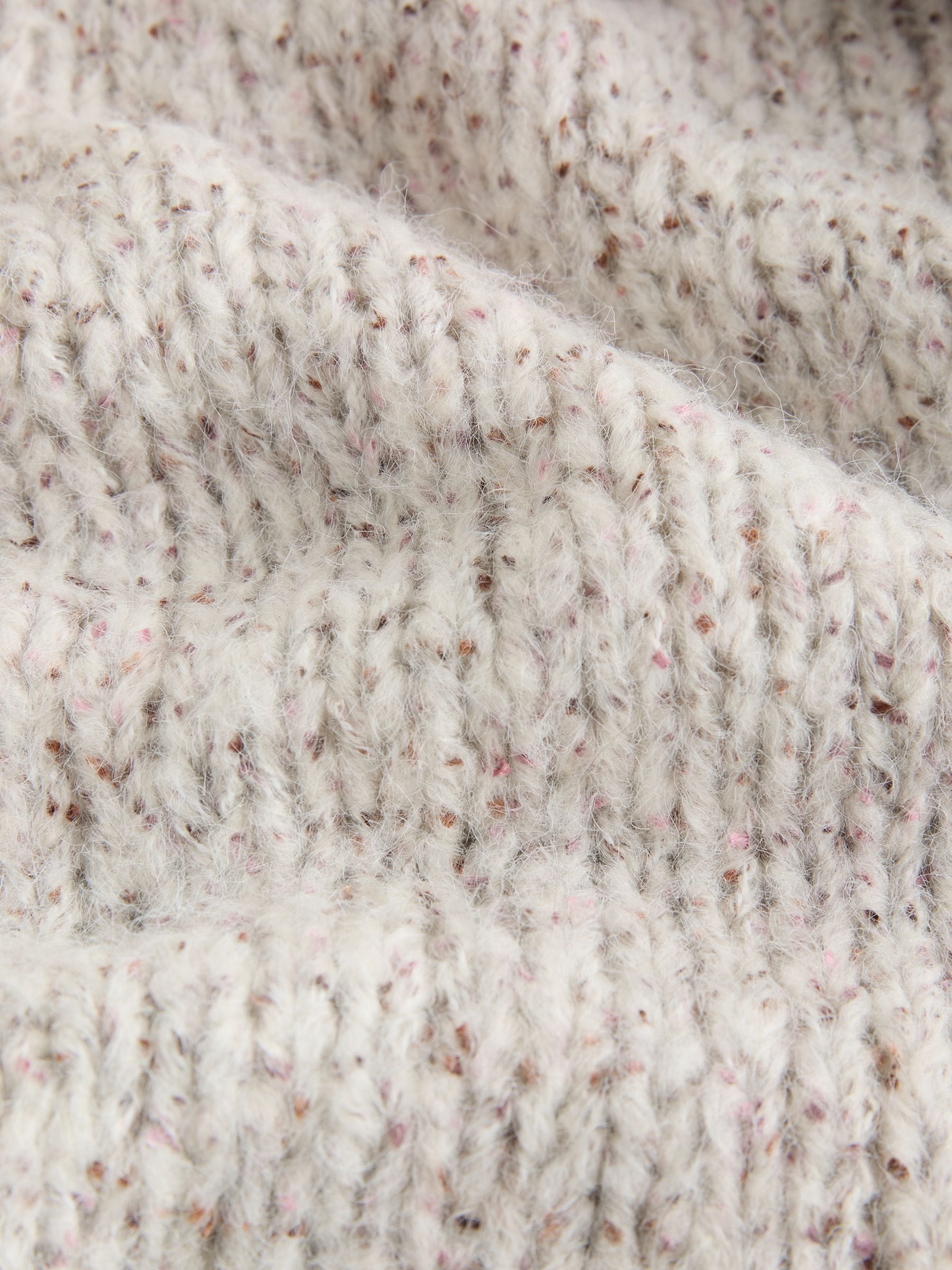 Soft Touch Chunky Knit Open Cardigan - Neutral Neppy - Regular - SIP Still Life