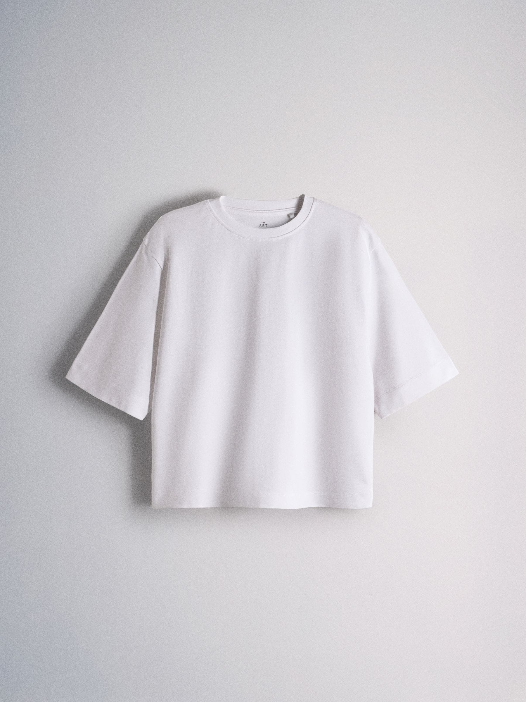 The Set 5 Pack Heavyweight Relaxed Short Sleeve T-Shirts - Navy/Brown/Stripe/White - Regular - SIP Still Life