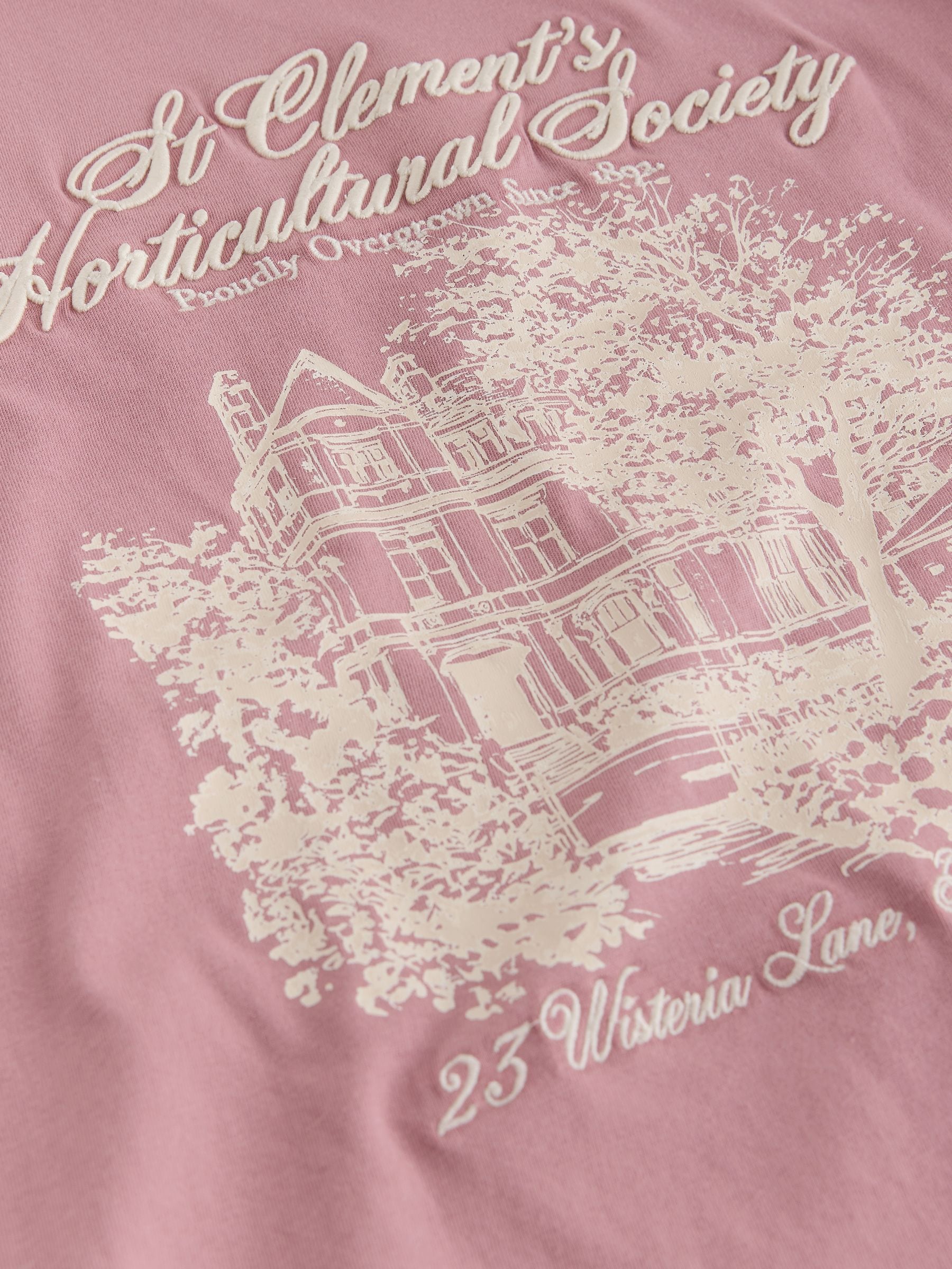 Long Sleeve Crew Neck T-Shirt - Pink - Regular - SIP Still Life