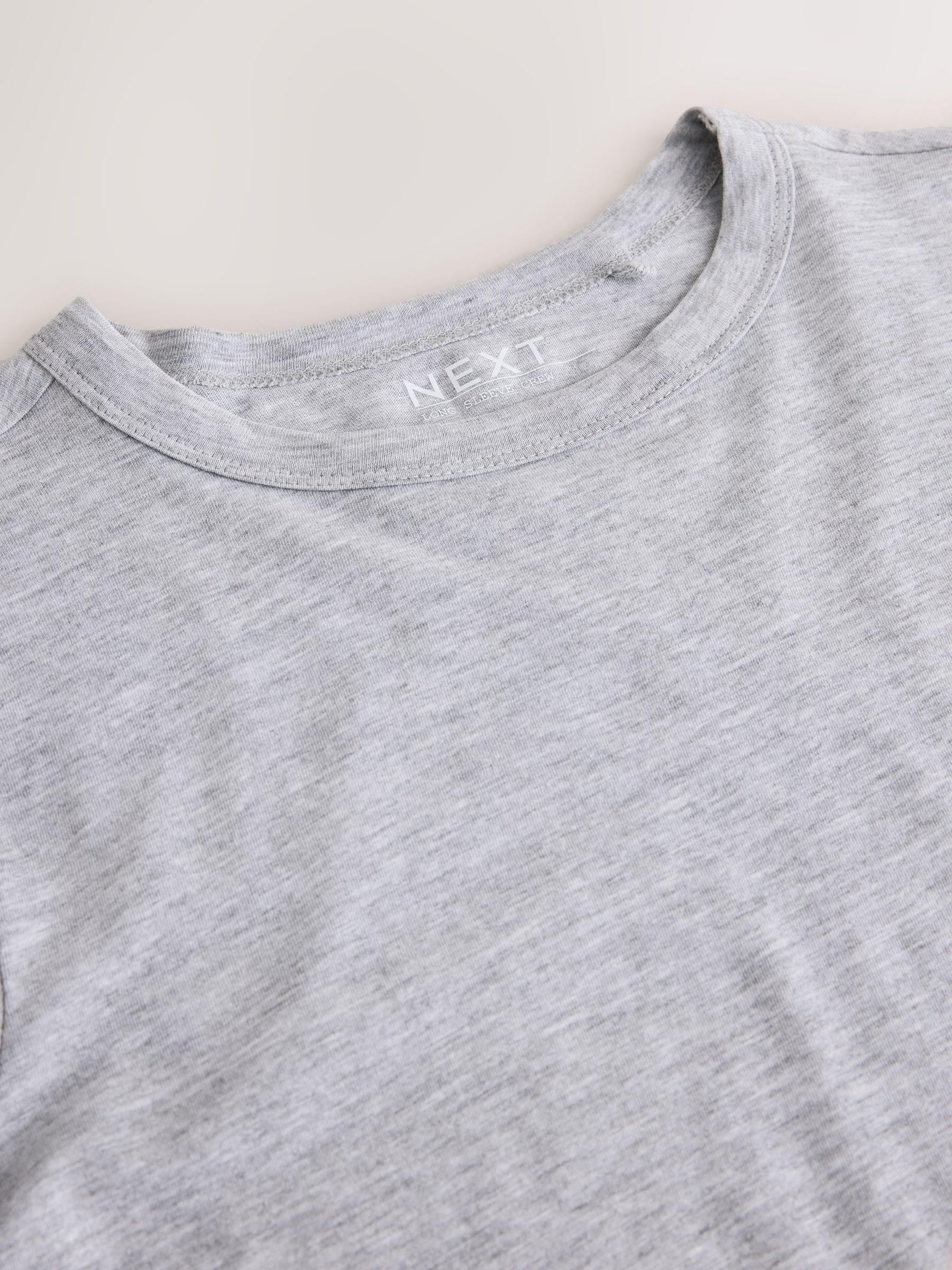 Long Sleeve Crew Neck T-Shirt - Grey - Regular - SIP Still Life