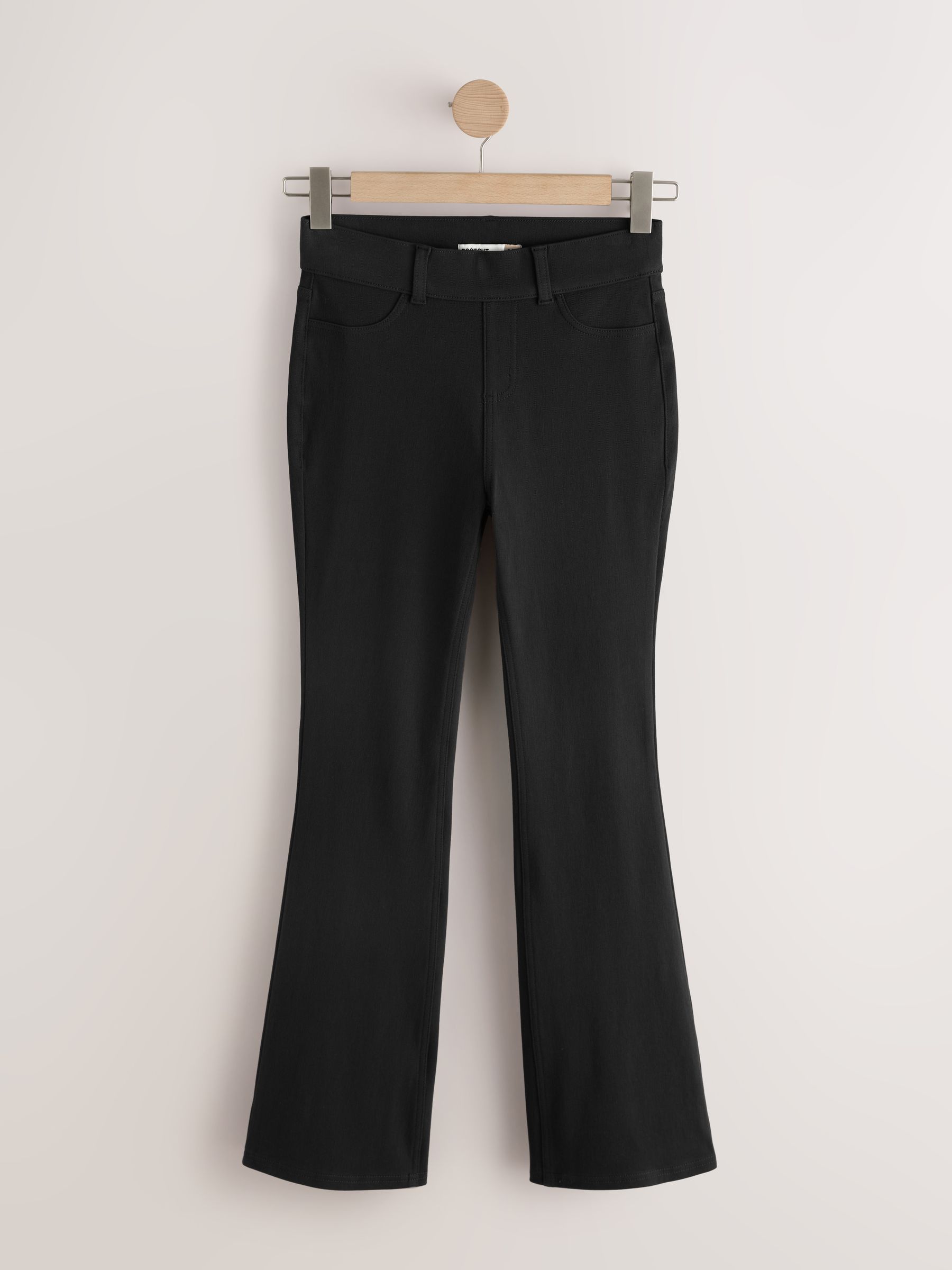 Full Length Jersey Denim Bootcut Leggings 2 Pack - Black/ Chocolate Brown - Regular - SIP Still Life