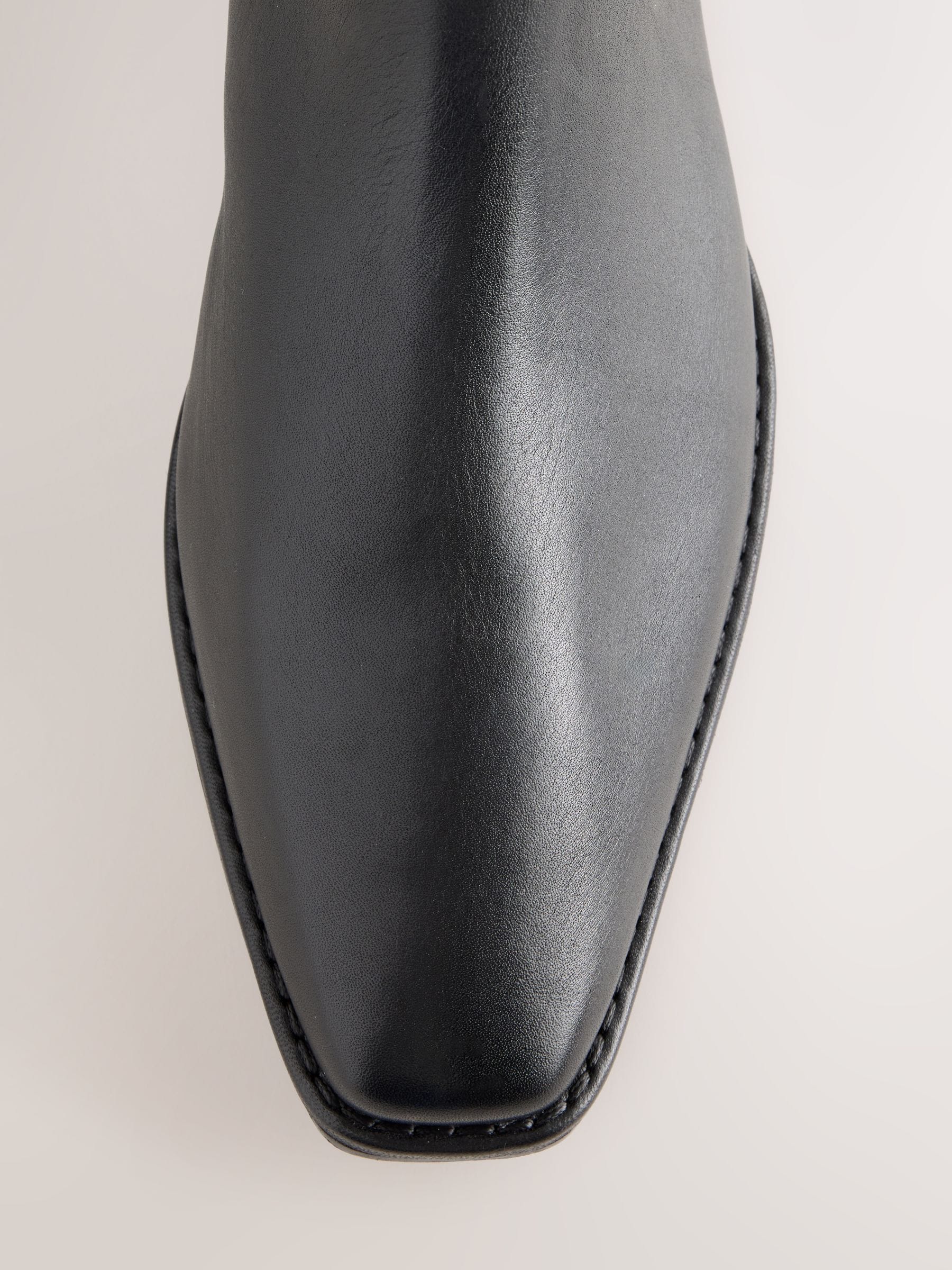Forever Comfort® Standard/Wide Fit Leather Ankle Western Boots - Black - Regular - SIP Still Life
