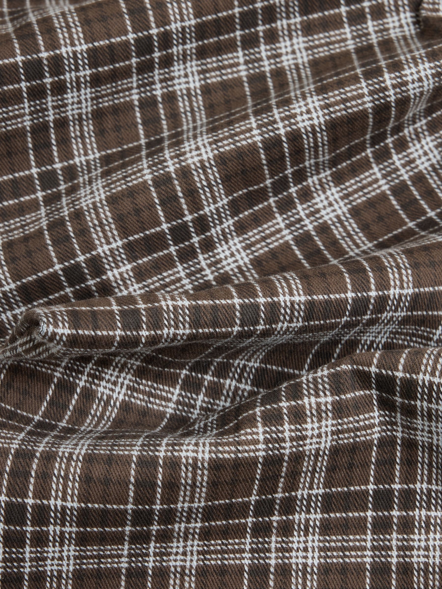 Jersey Bootcut Leggings - Chocolate Brown Check Print - Regular - SIP Still Life