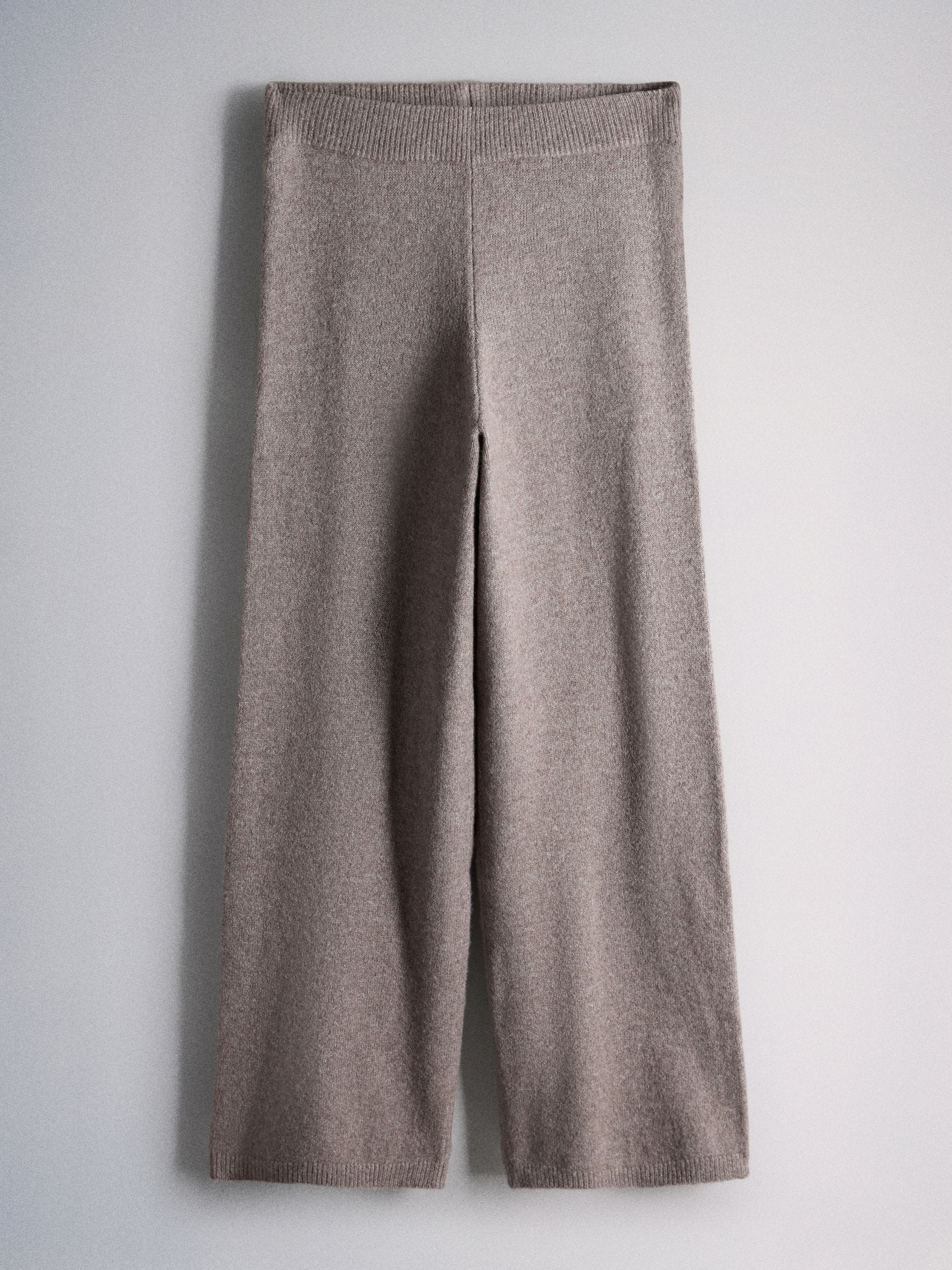 The Set Wool Blend Coord Cardigan & Legging Set - Mink Marl/Brown - Regular - SIP Still Life