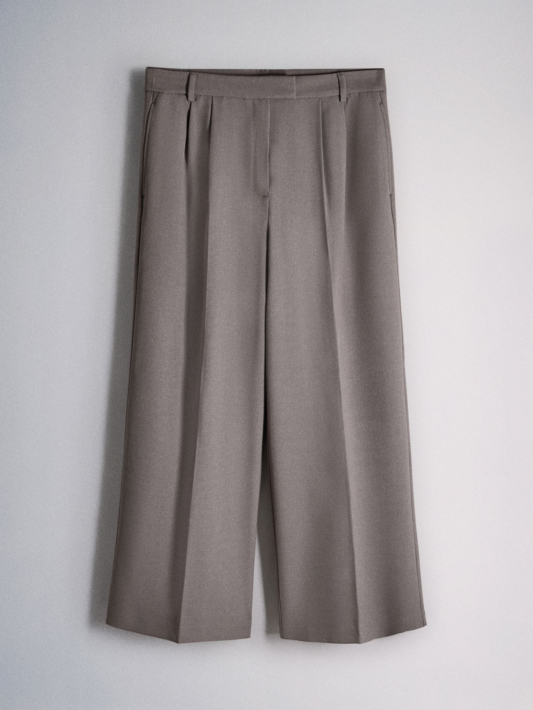 The Set 2 Pack Formal Wide Leg Trousers - Black/Mid Grey - Regular - SIP Still Life