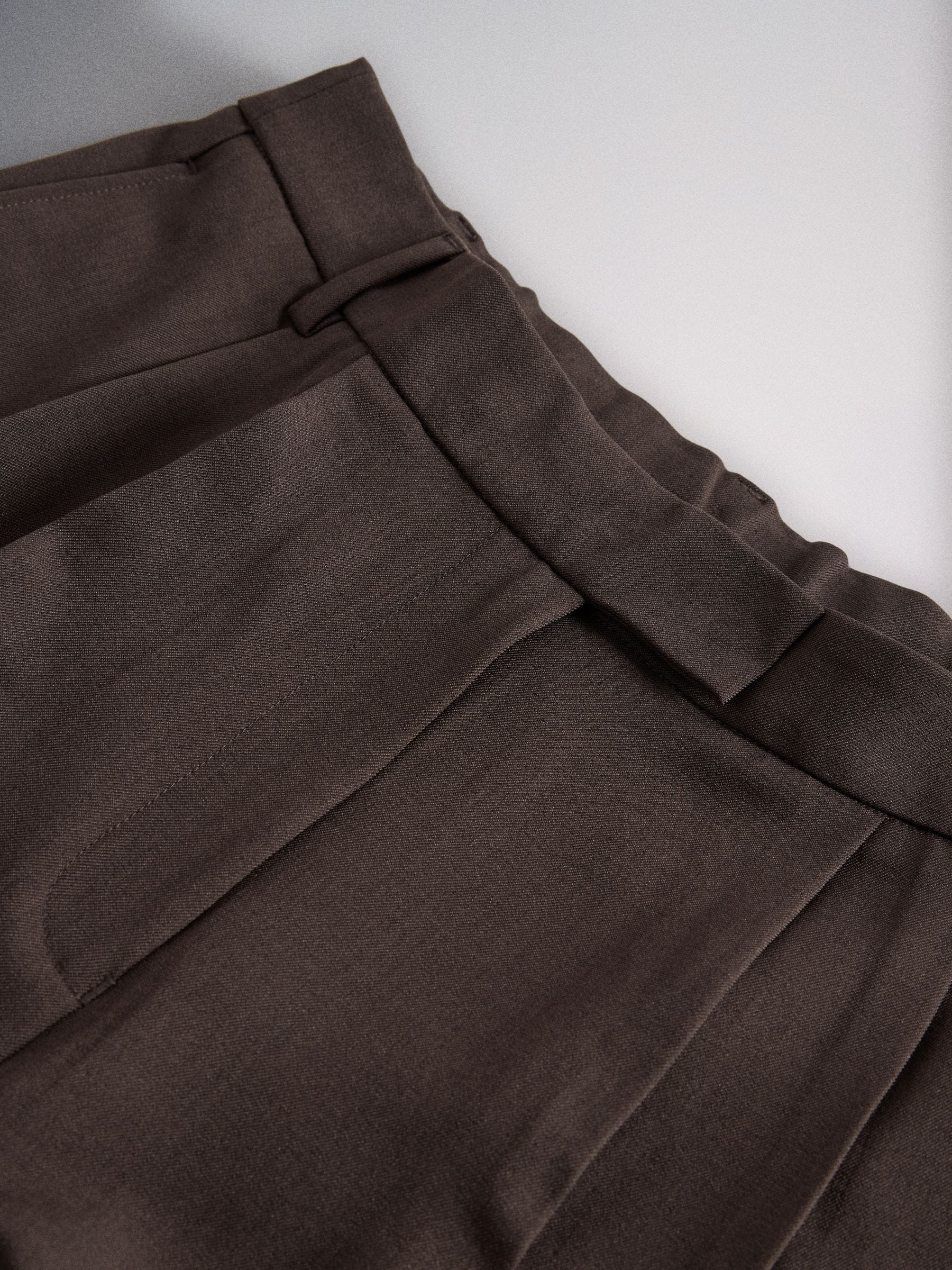The Set 2 Pack Formal Wide Leg Trousers - Chocolate Brown/ Taupe - Regular - SIP Still Life