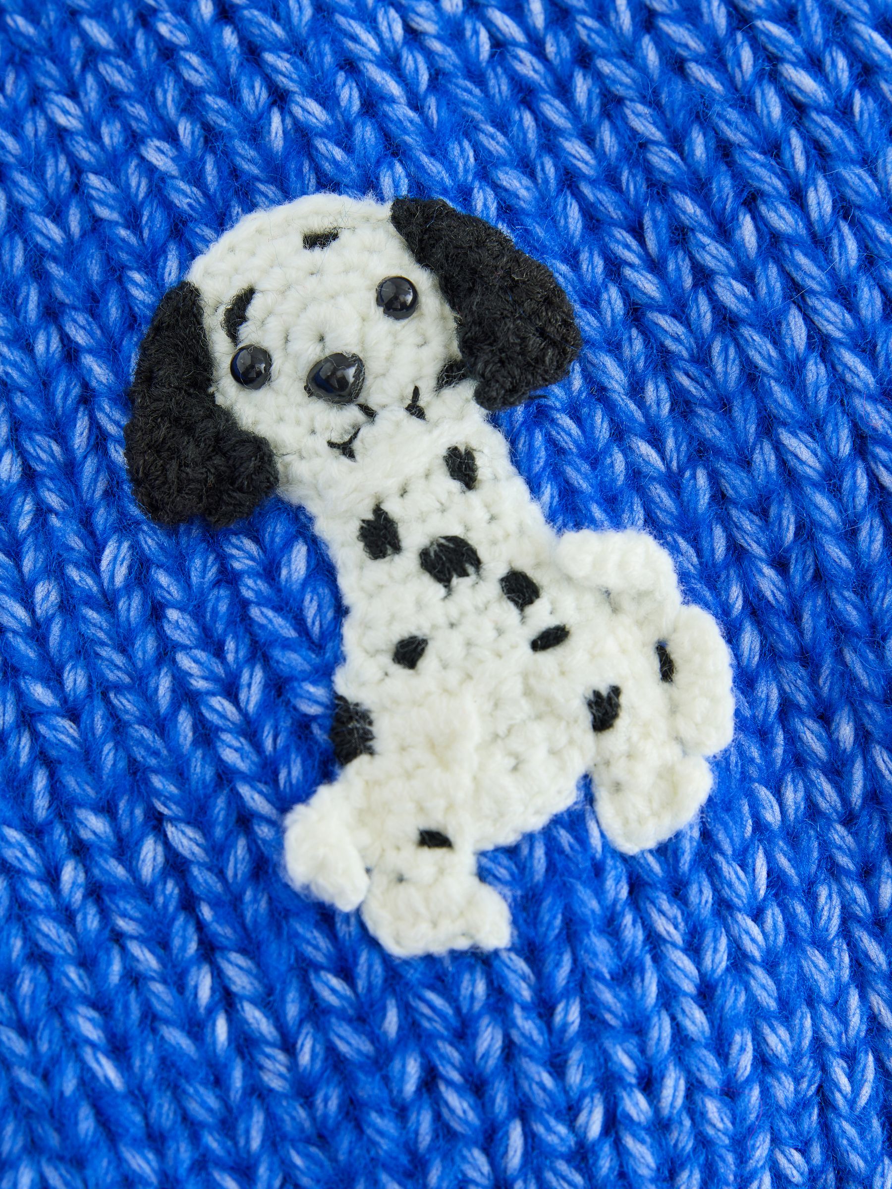 Soft Touch Chunky Knit Open Cardigan - Cobalt Blue Crochet Dogs - Regular - SIP Still Life