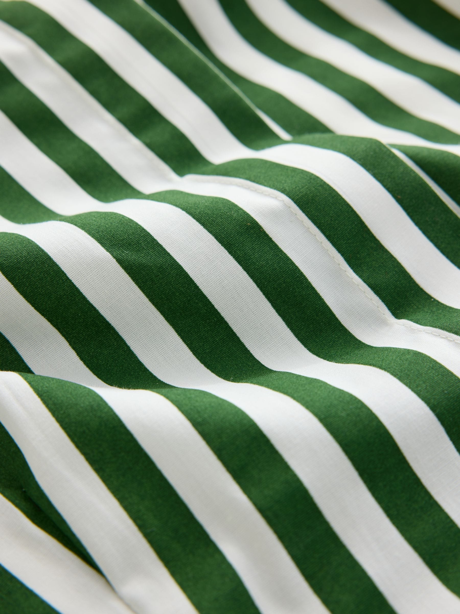 Fitted Stretch Essential Long Sleeve Shirt - Green/White - Regular - SIP Still Life