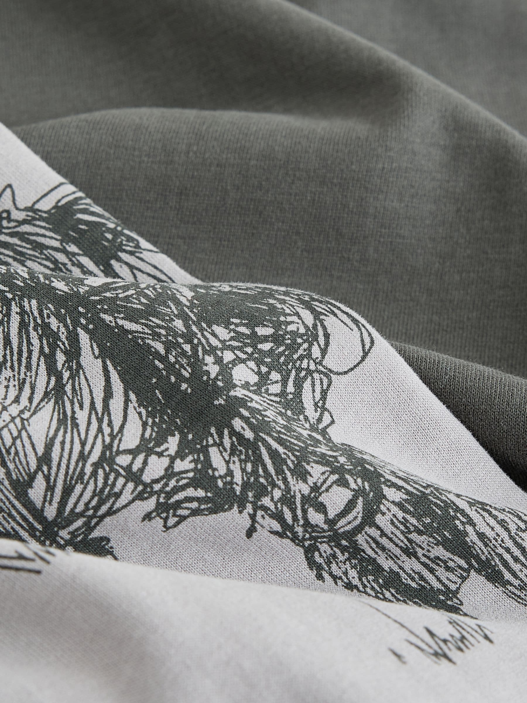 Long Sleeve Pyjamas - Charcoal Grey Hamish The Highland Cow - Regular - SIP Still Life