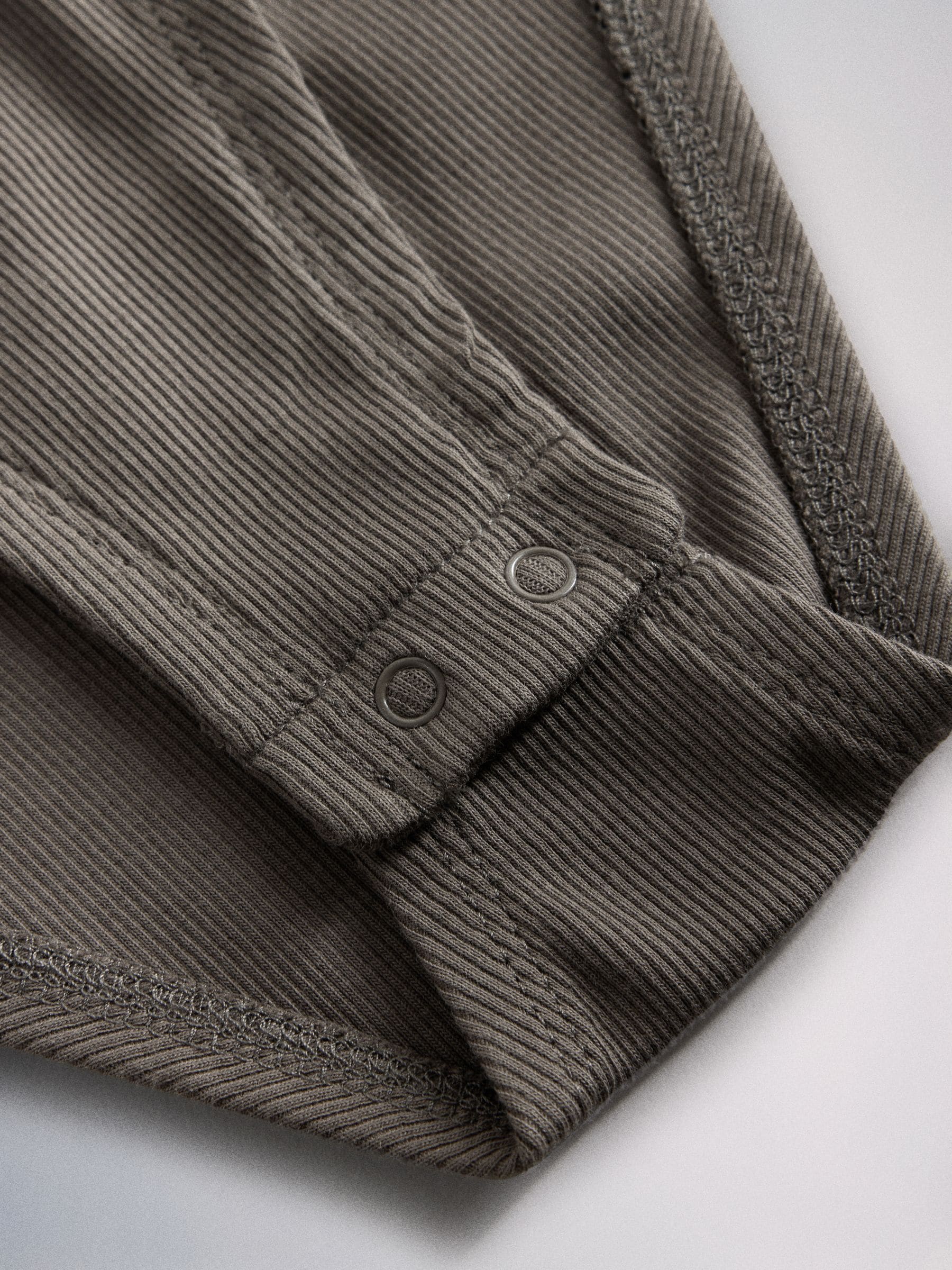 The Set 3 Pack Ribbed Long Sleeve Bodysuits - Black/Brown/Cream - Regular - SIP Still Life