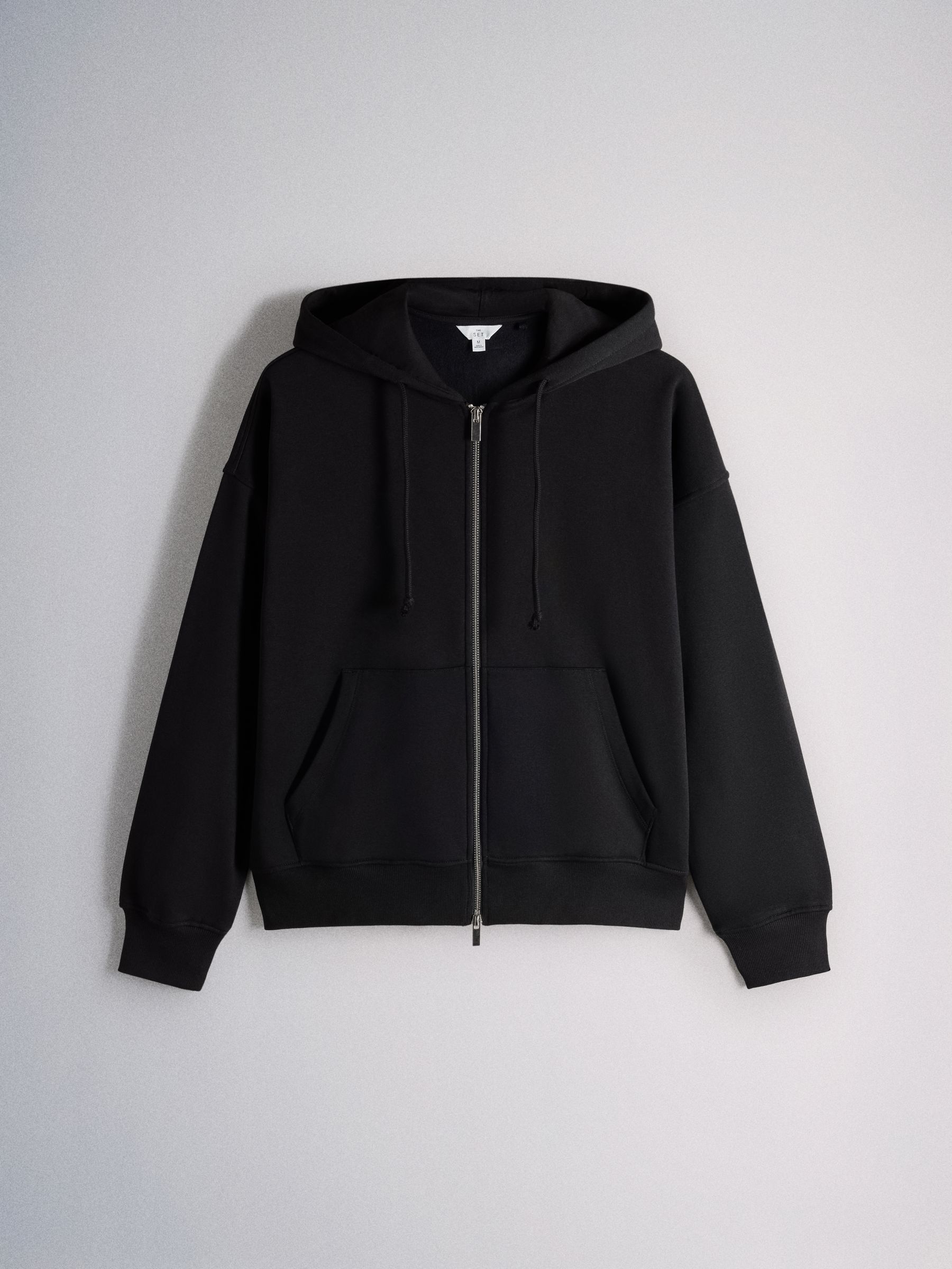 The Set 2 Pack Zip Through Hoodies - Black/Grey Marl - Regular - SIP Still Life