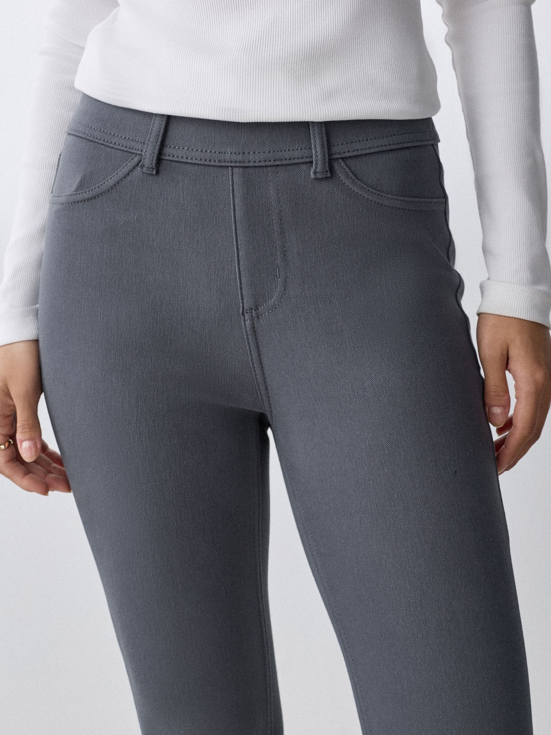 Jersey Denim Leggings - Grey - Regular - SIP Worn