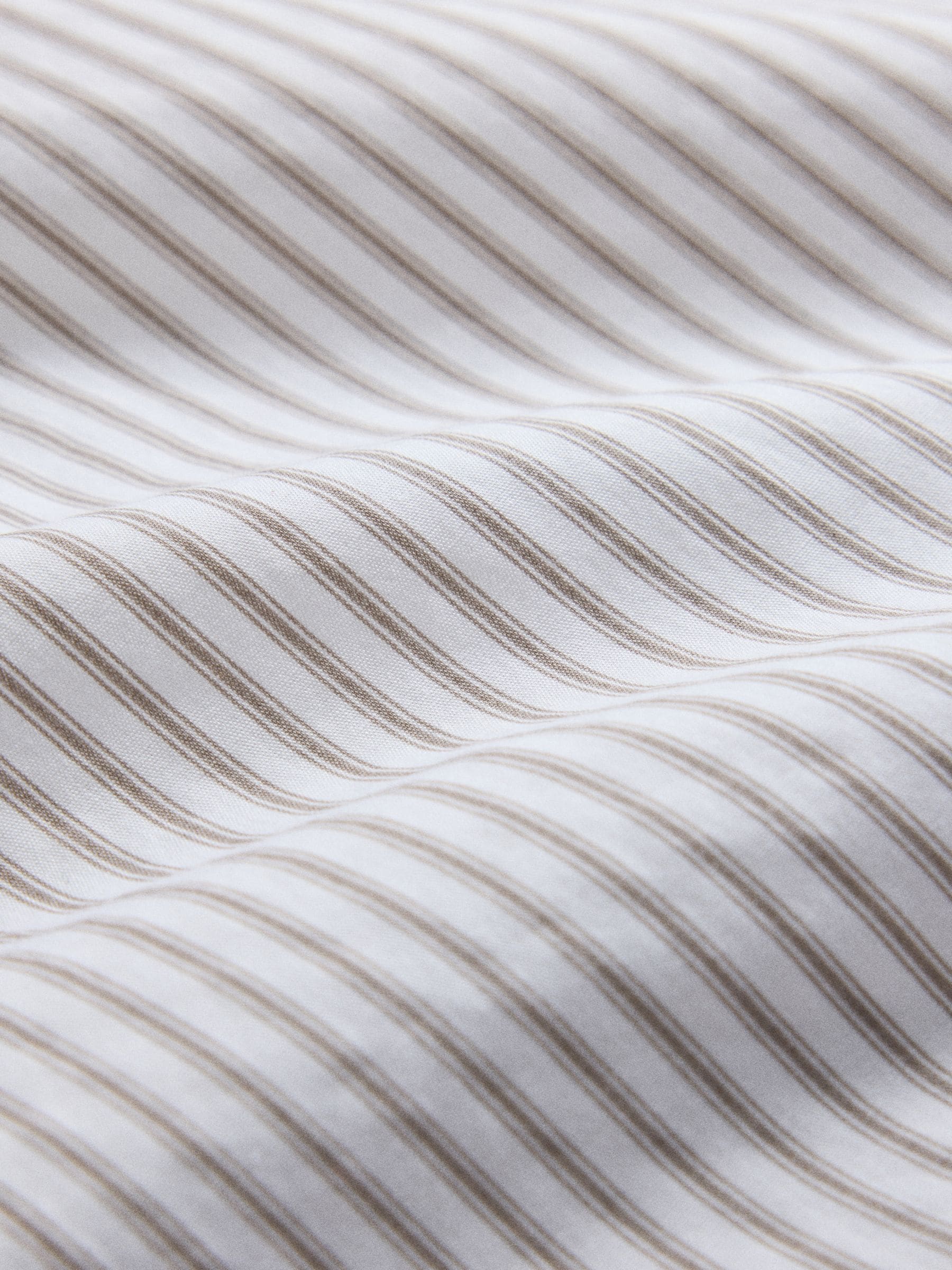 The Set Oversized Shirt - Brown and White Stripe - Regular - SIP Still Life