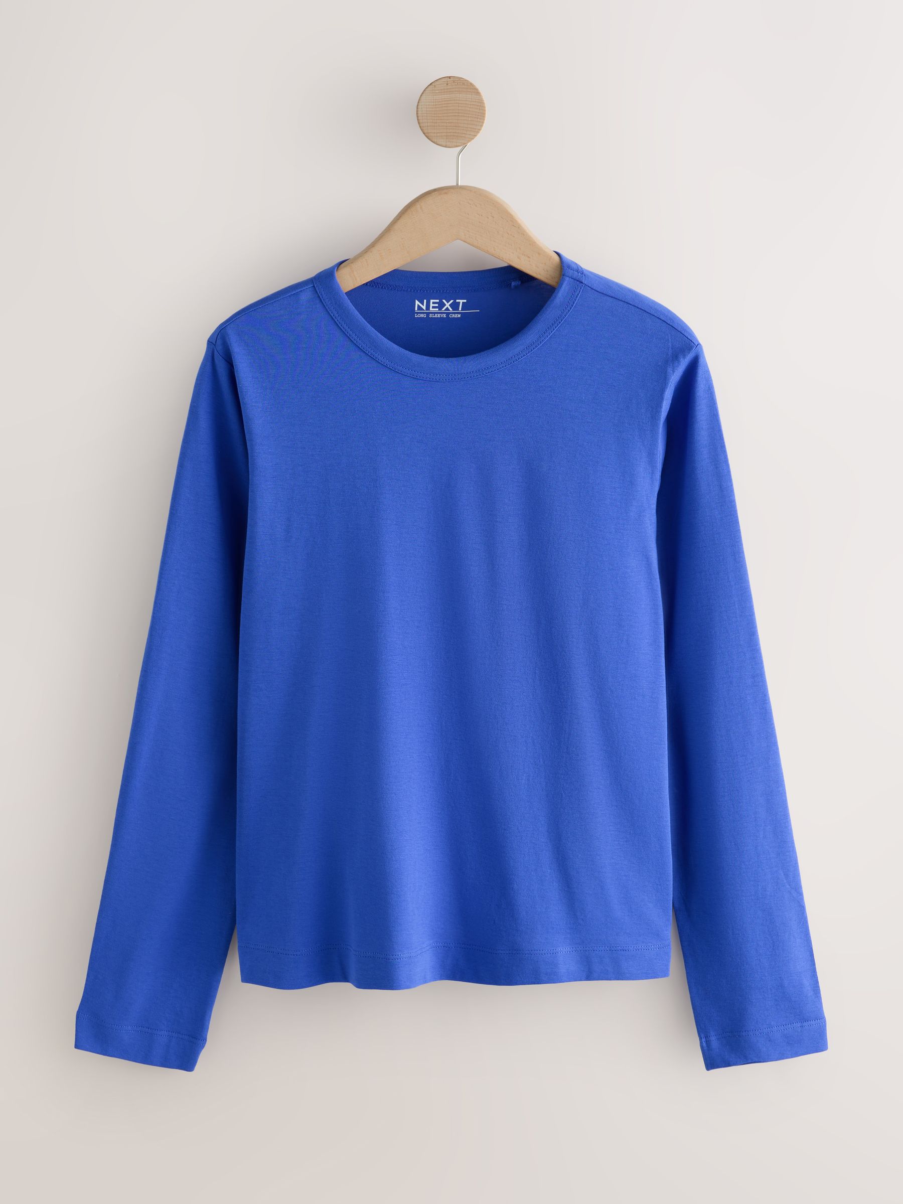 Long Sleeve Crew Neck T-Shirt - Cobalt Blue - Regular - SIP Still Life