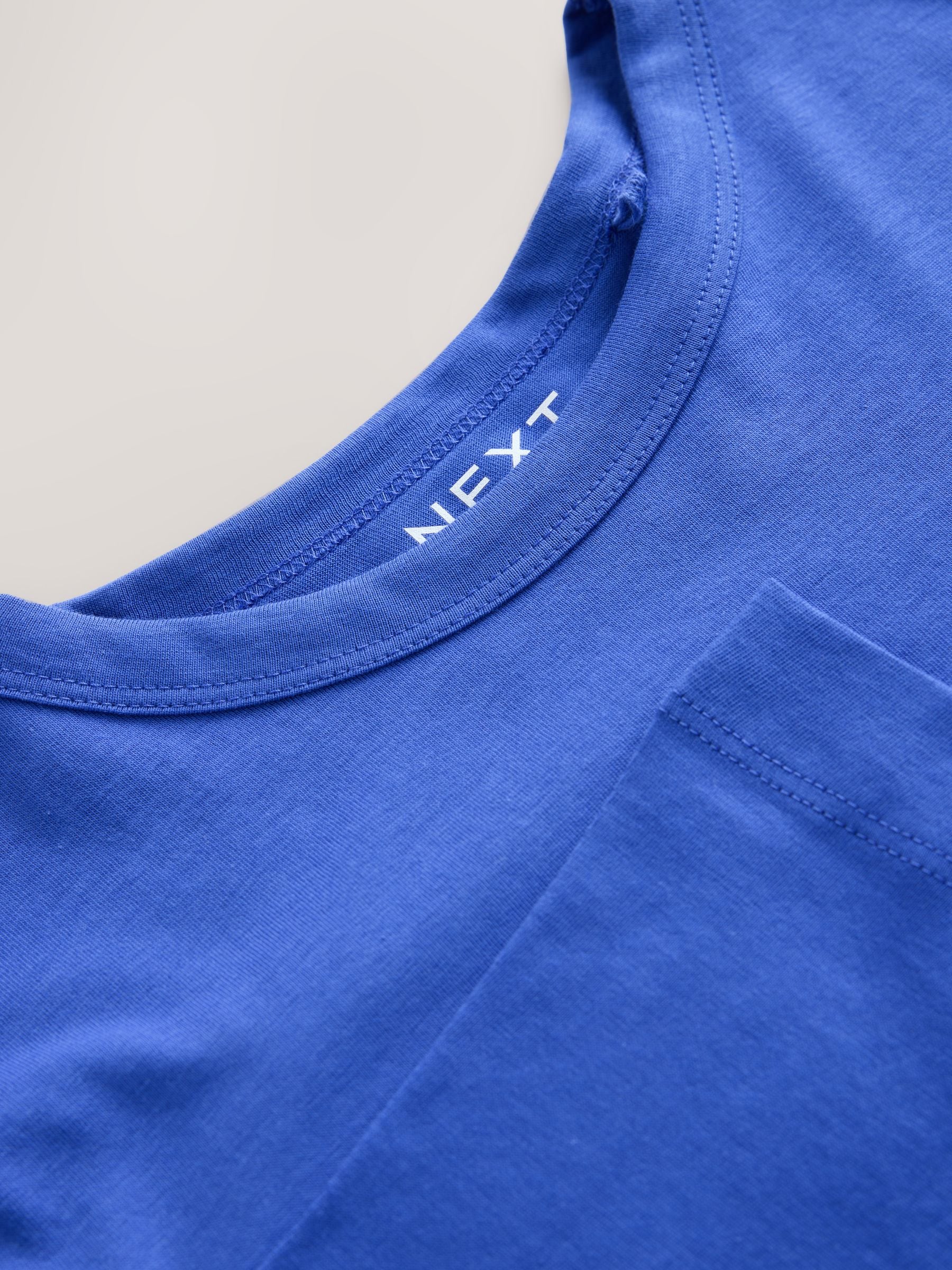 Long Sleeve Crew Neck T-Shirt - Cobalt Blue - Regular - SIP Still Life