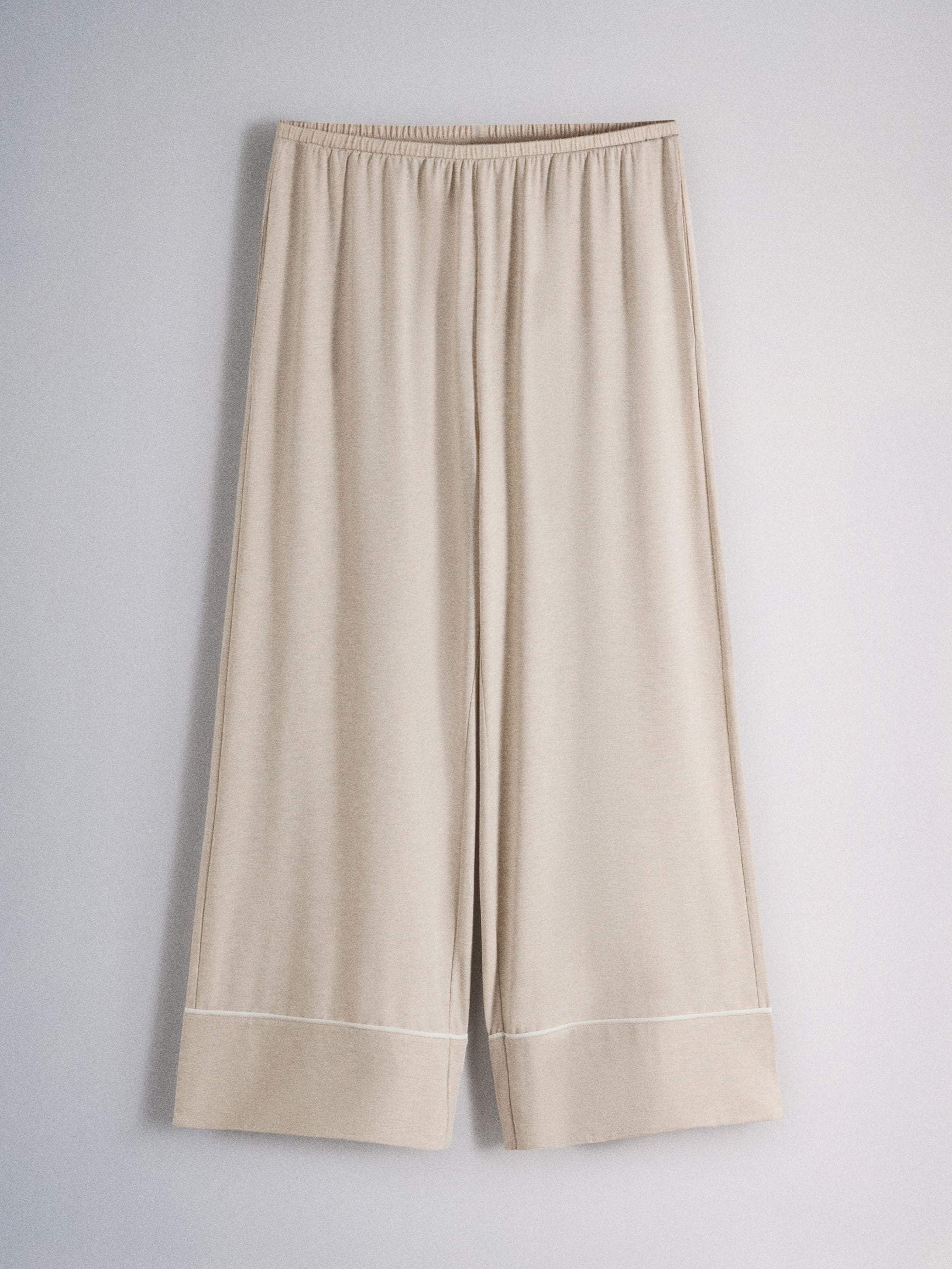 The Set 2 Pack Viscose Blend Button Through Long Pyjamas - Red/Oat Marl - Regular - SIP Still Life