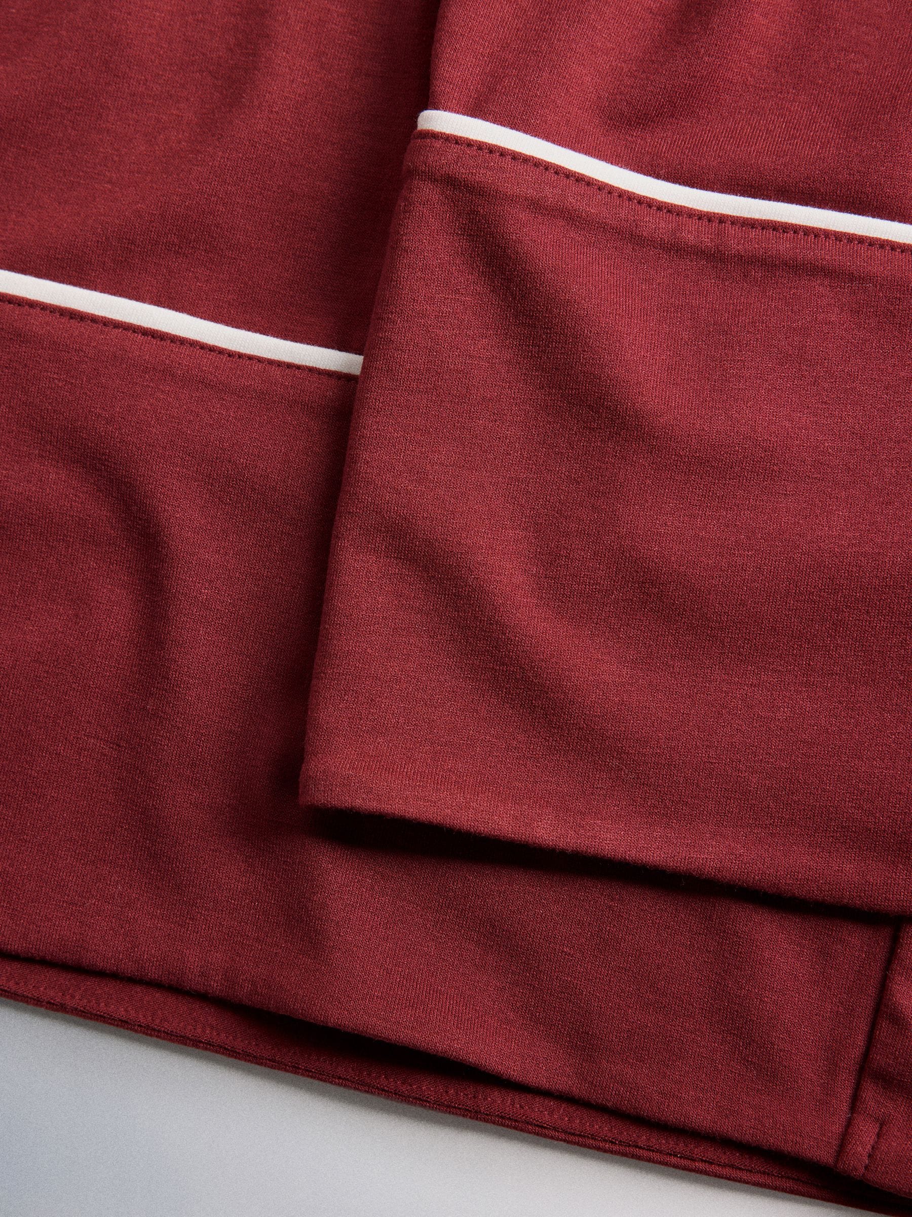 The Set 2 Pack Viscose Blend Button Through Long Pyjamas - Red/Oat Marl - Regular - SIP Still Life
