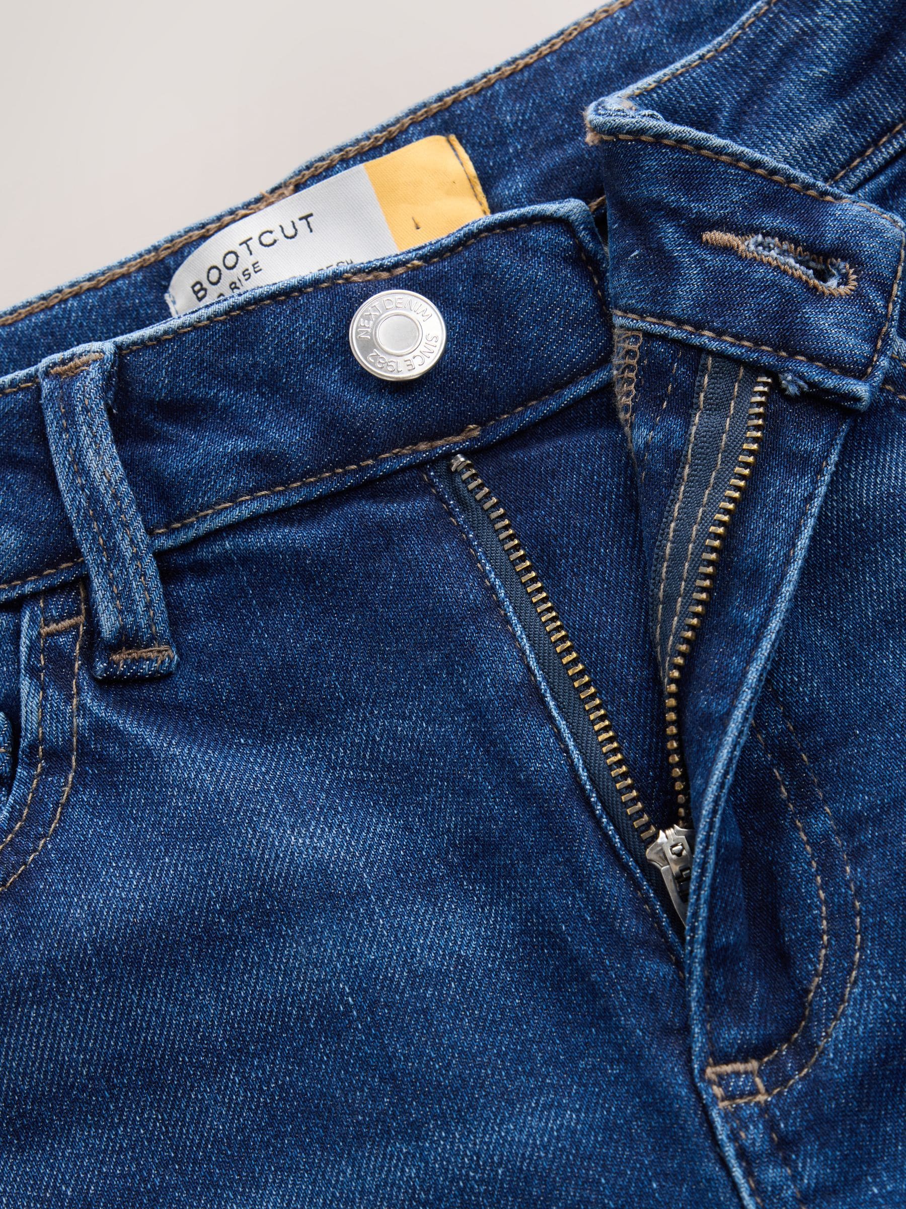 Mid Rise Super Soft Stretch Bootcut Jeans - Dark Blue - Regular - SIP Still Life