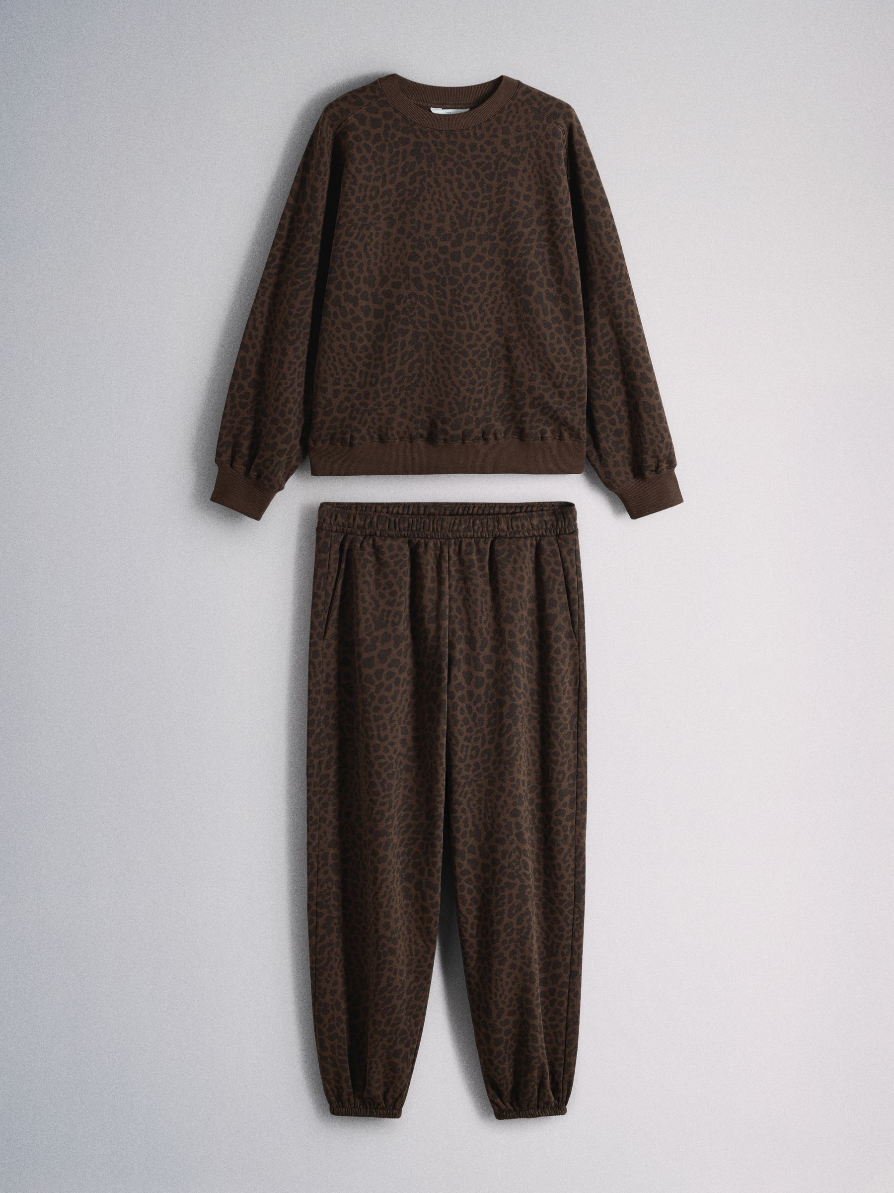 The Set Animal Print Crew Neck and Joggers Co-Ord Set - Animal - Regular - SIP Still Life