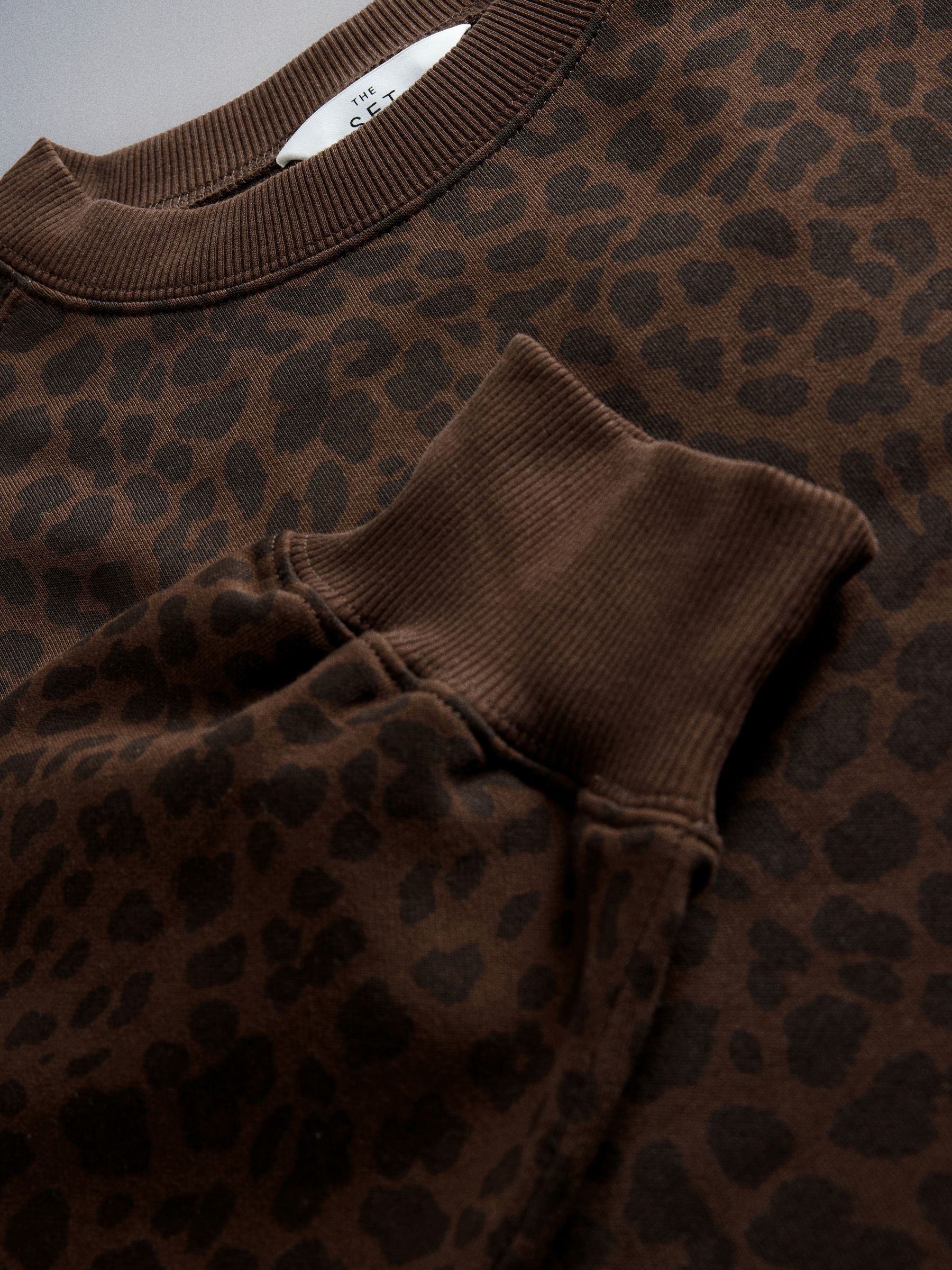 The Set Animal Print Crew Neck and Joggers Co-Ord Set - Animal - Regular - SIP Still Life