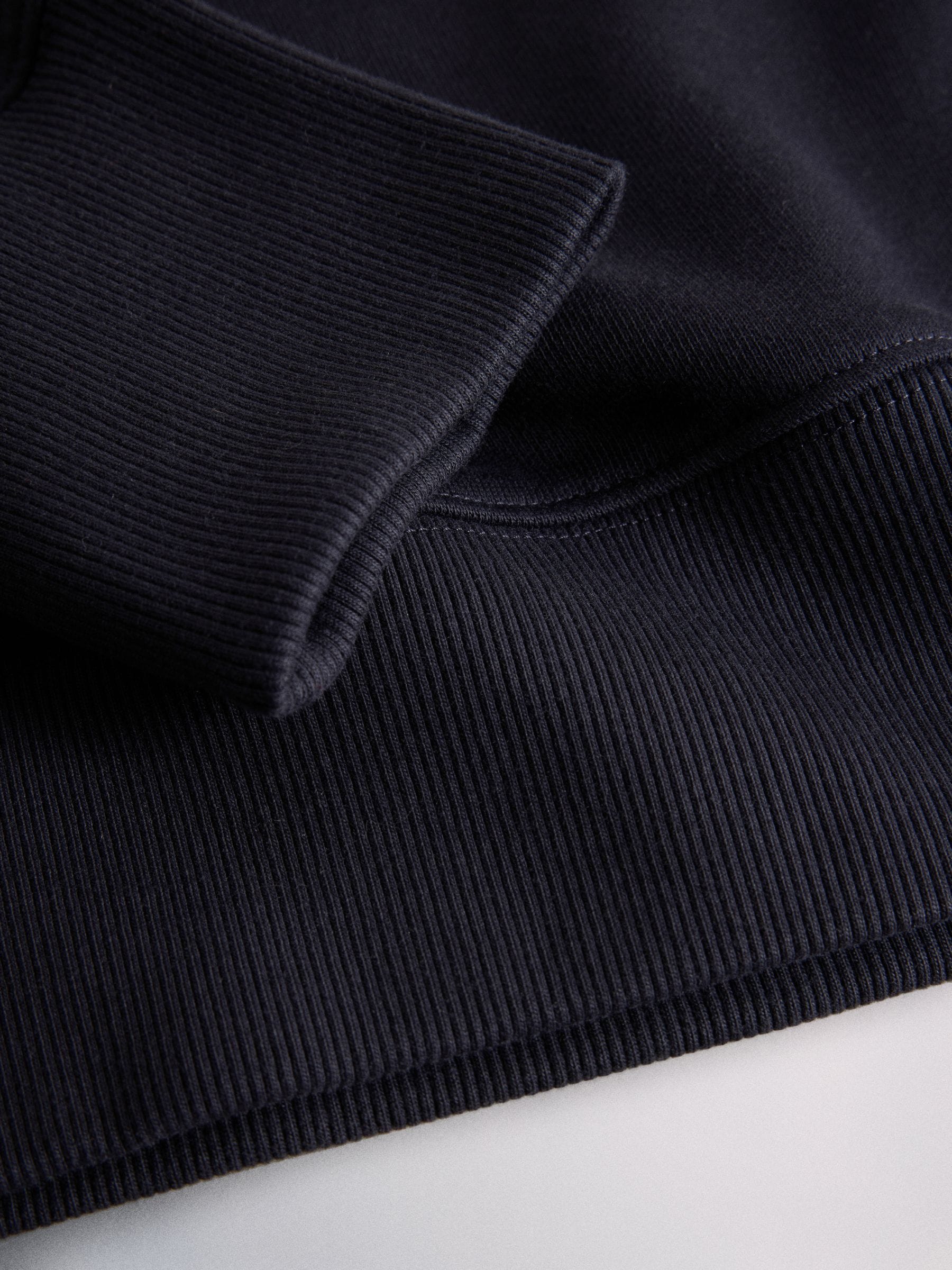 The Set Premium Cotton Quarter Zip and Straight Leg Joggers Coord - Dark Navy - Regular - SIP Still Life
