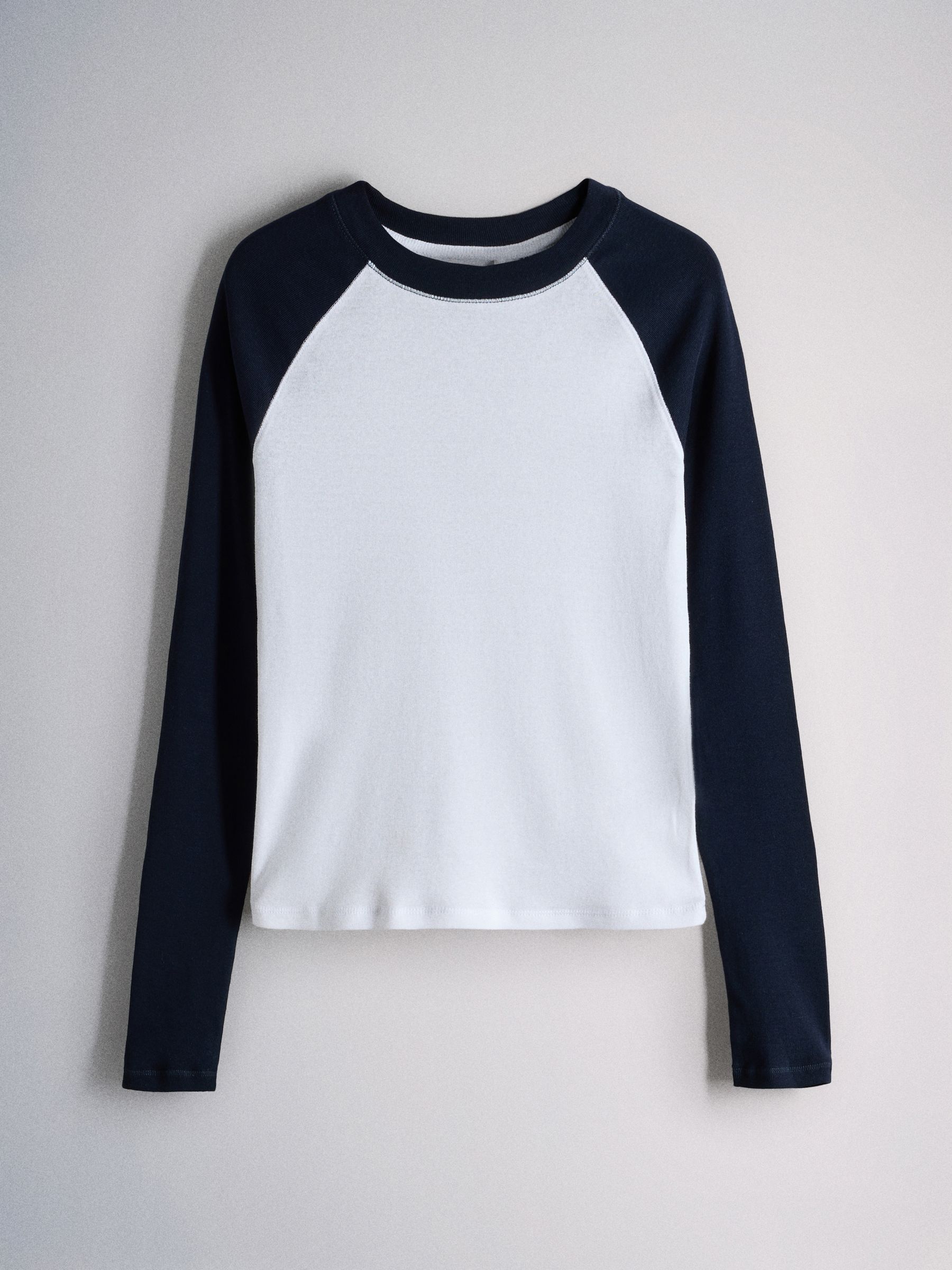 The Set 3 Pack Raglan Baseball Semi Sheer T-Shirts - Navy Blue/Burgundy/Grey - Regular - SIP Still Life