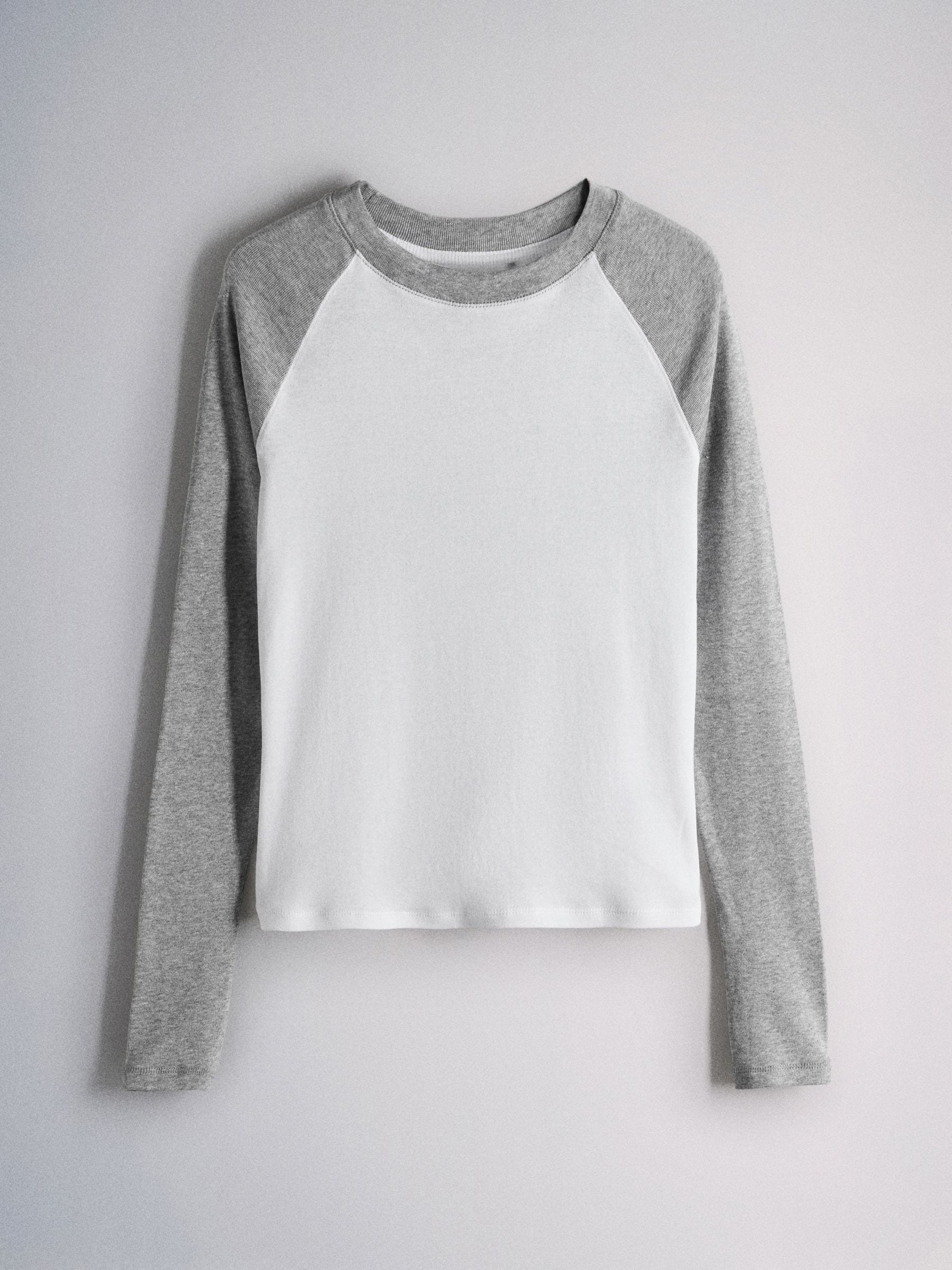 The Set 3 Pack Raglan Baseball Semi Sheer T-Shirts - Navy Blue/Burgundy/Grey - Regular - SIP Still Life