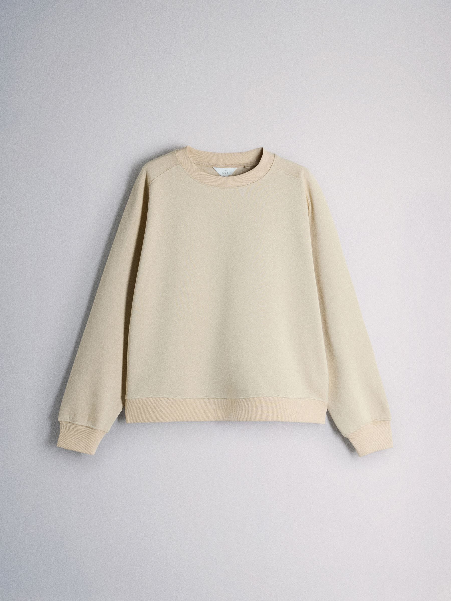 The Set 3 Pack Saddle Sleeve Crew Neck Sweatshirts - Dark Green/Brown/Taupe - Regular - SIP Still Life
