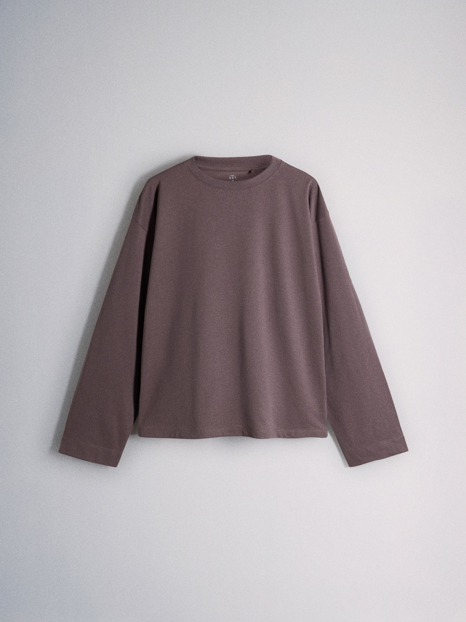 The Set 8 Pack Essentials Lightweight Long Sleeve T-Shirts - Pink/Cream - Regular - SIP Still Life