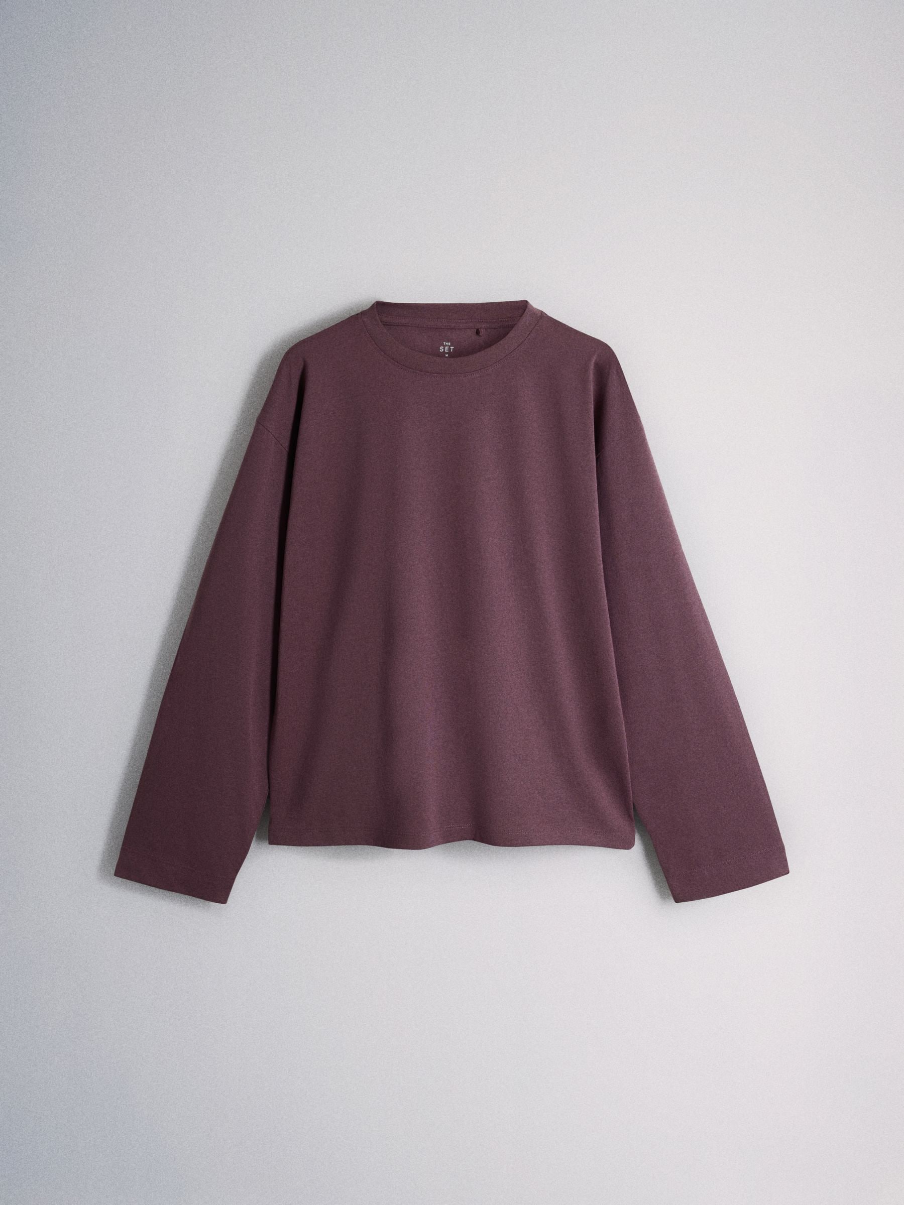 The Set 8 Pack Essentials Lightweight Long Sleeve T-Shirts - Pink/Cream - Regular - SIP Still Life