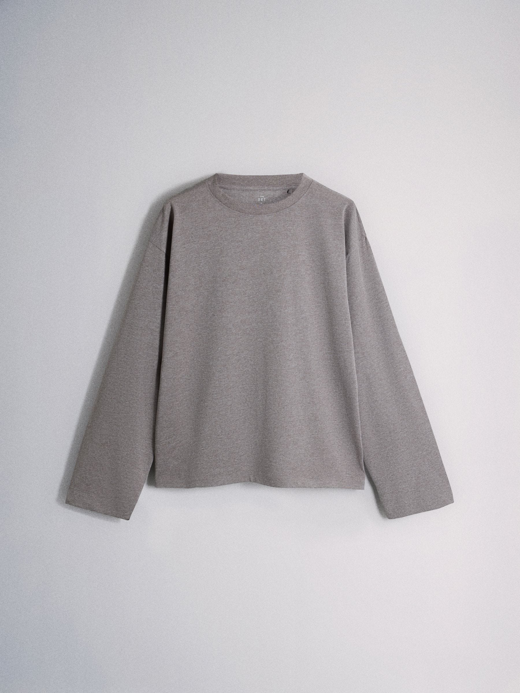 The Set 8 Pack Essentials Lightweight Long Sleeve T-Shirts - Pink/Cream - Regular - SIP Still Life
