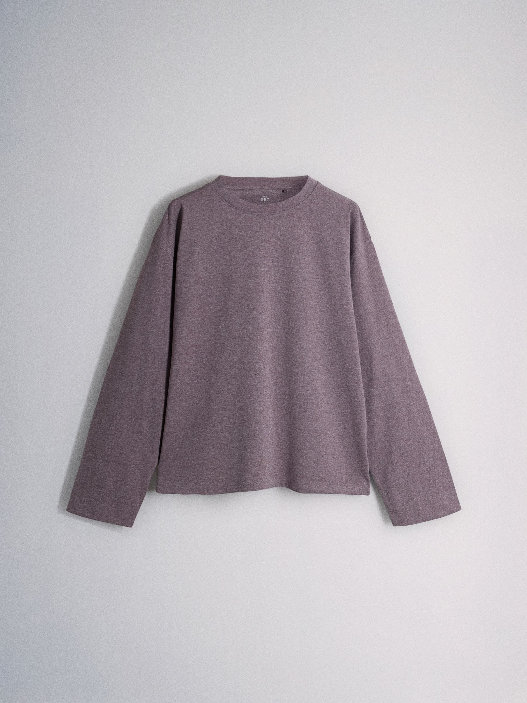 The Set 8 Pack Essentials Lightweight Long Sleeve T-Shirts - Pink/Cream - Regular - SIP Still Life