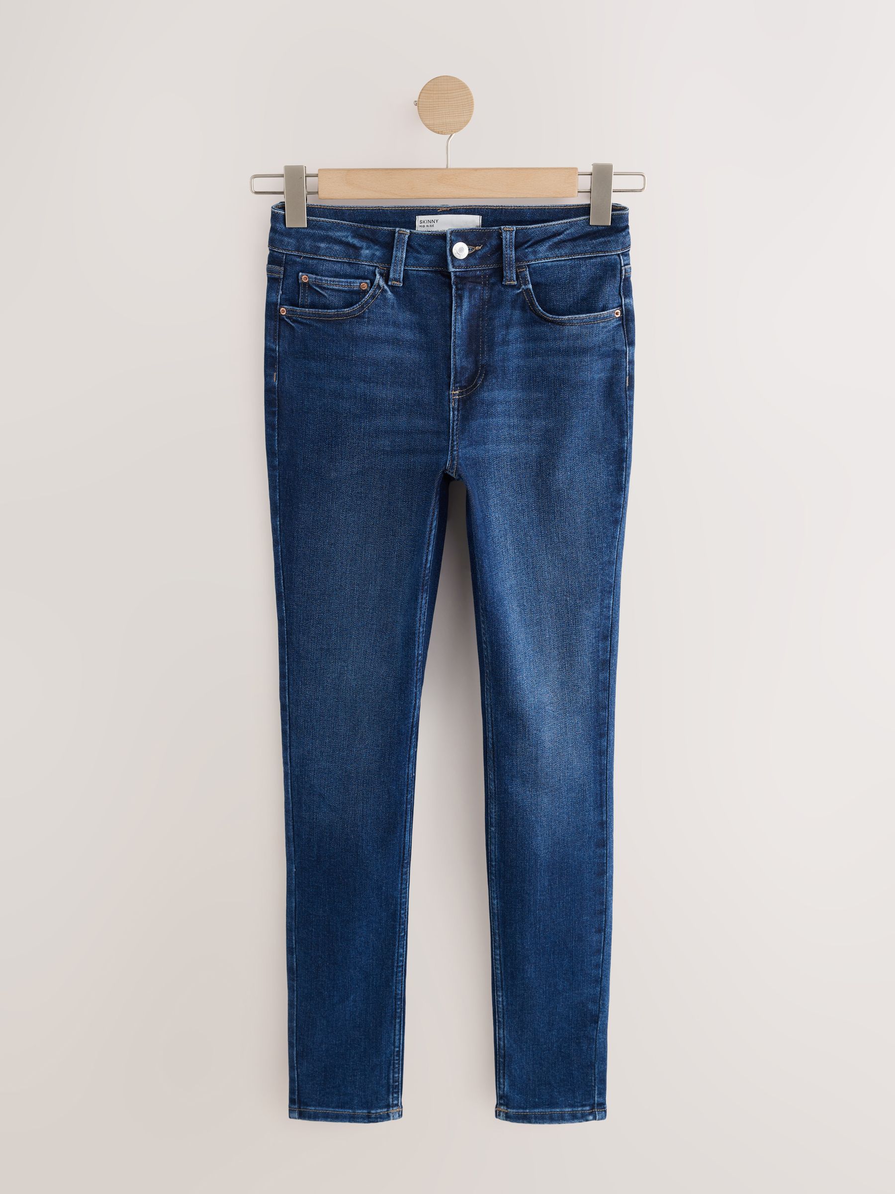 Mid Rise Super soft Stretch Skinny Jeans - Dark Blue - Regular - SIP Still Life