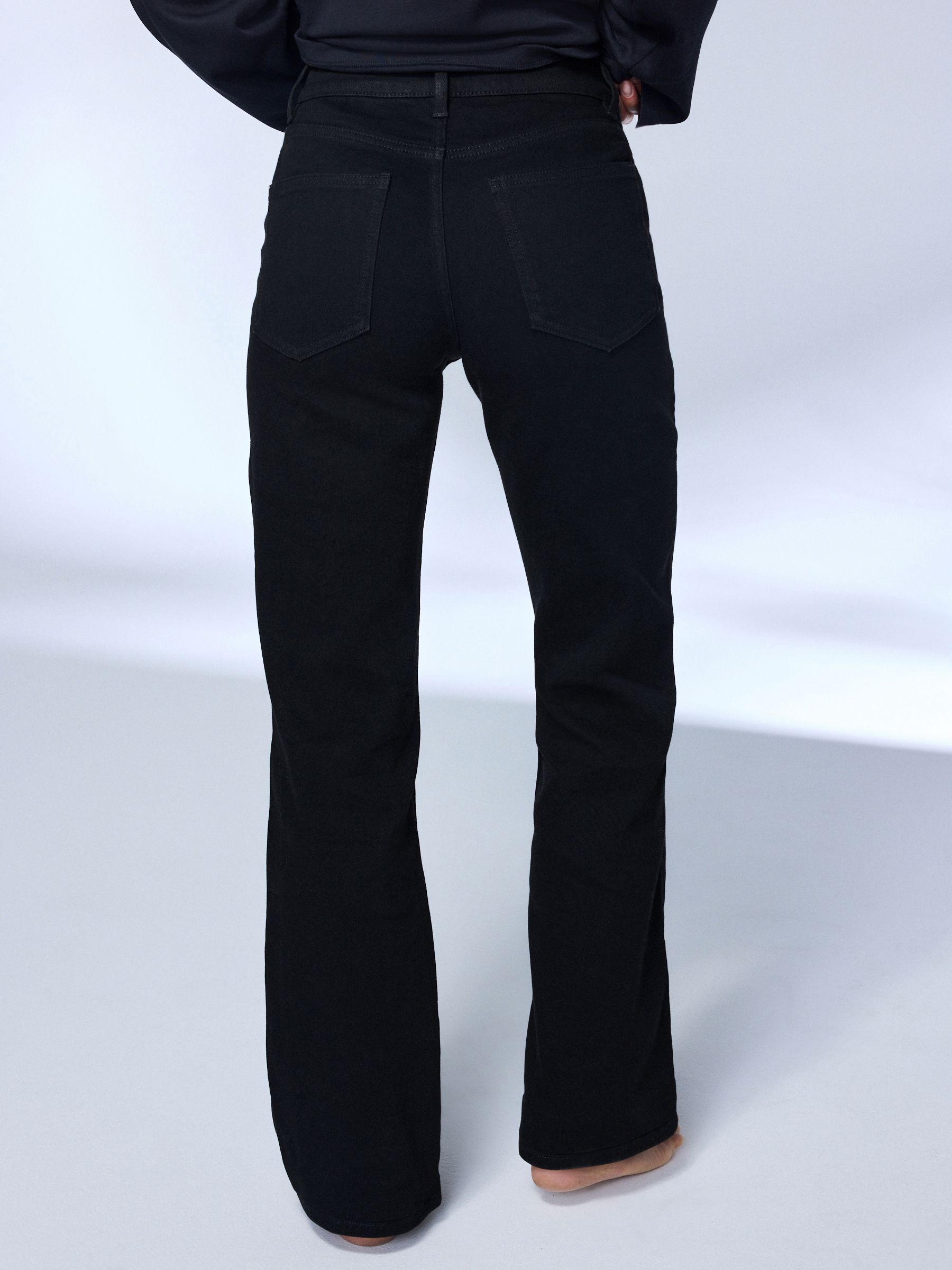 Mid Rise Super Soft Stretch Bootcut Jeans - Black - Regular - Location Worn
