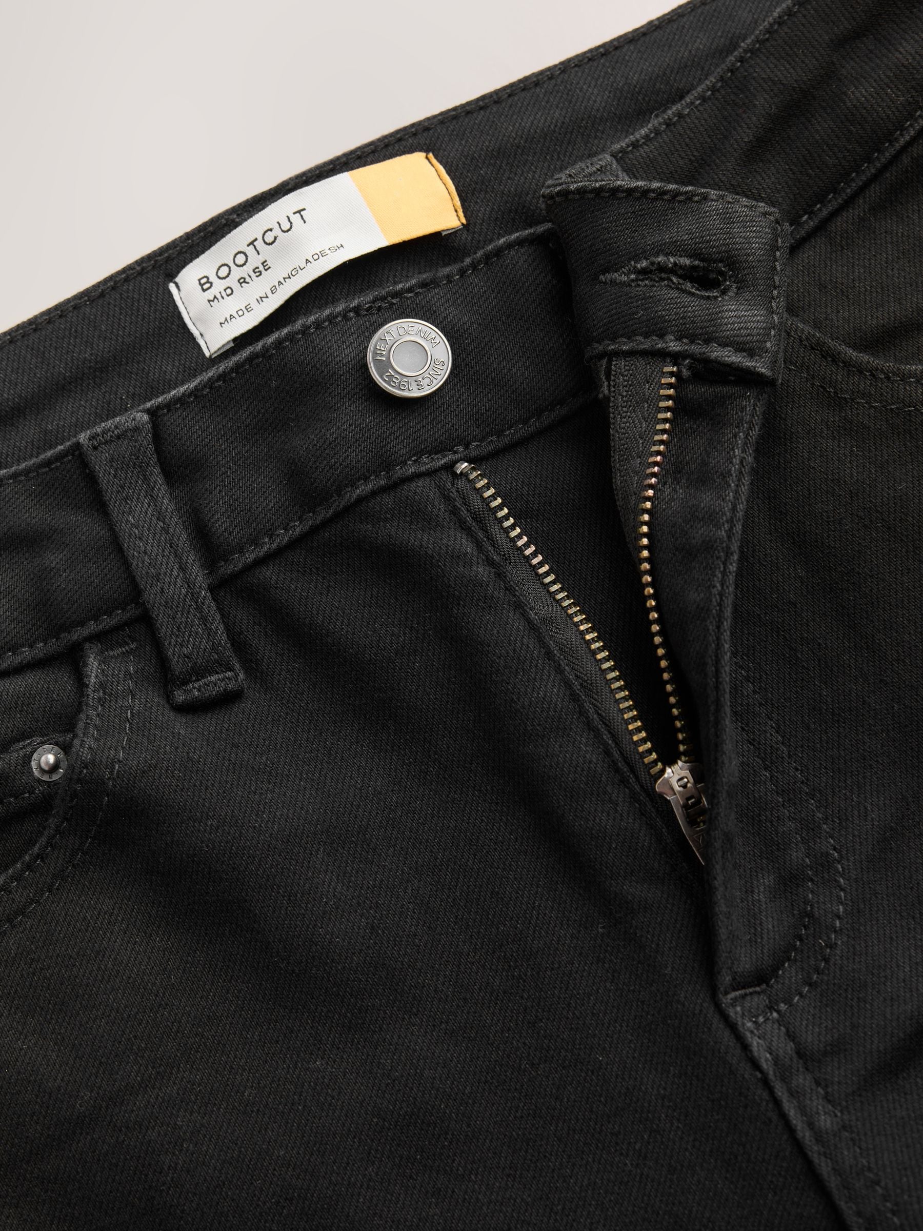 Mid Rise Super Soft Stretch Bootcut Jeans - Black - Regular - SIP Still Life