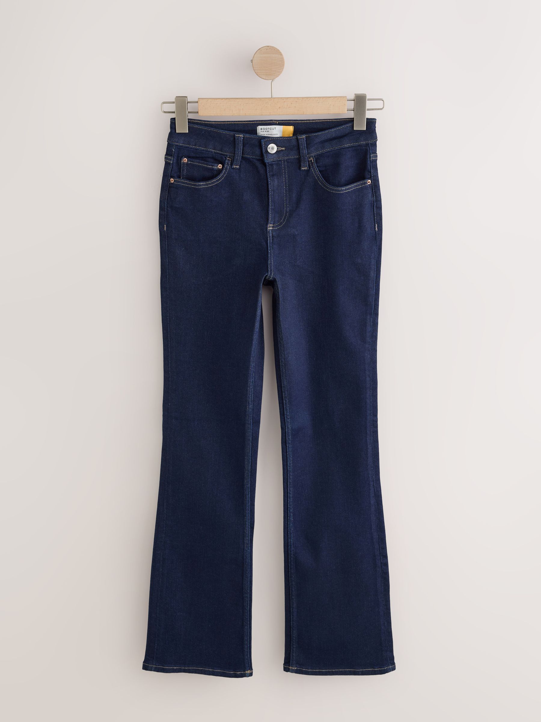 Mid Rise Super Soft Stretch Bootcut Jeans - Indigo Rinse Blue - Regular - SIP Still Life