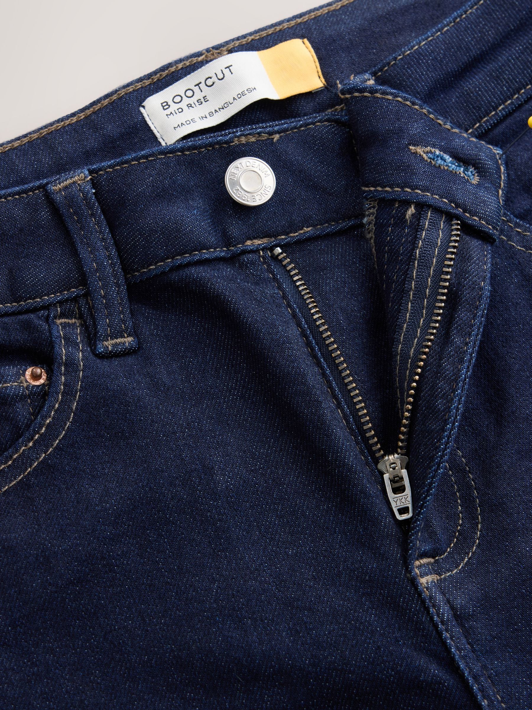 Mid Rise Super Soft Stretch Bootcut Jeans - Indigo Rinse Blue - Regular - SIP Still Life