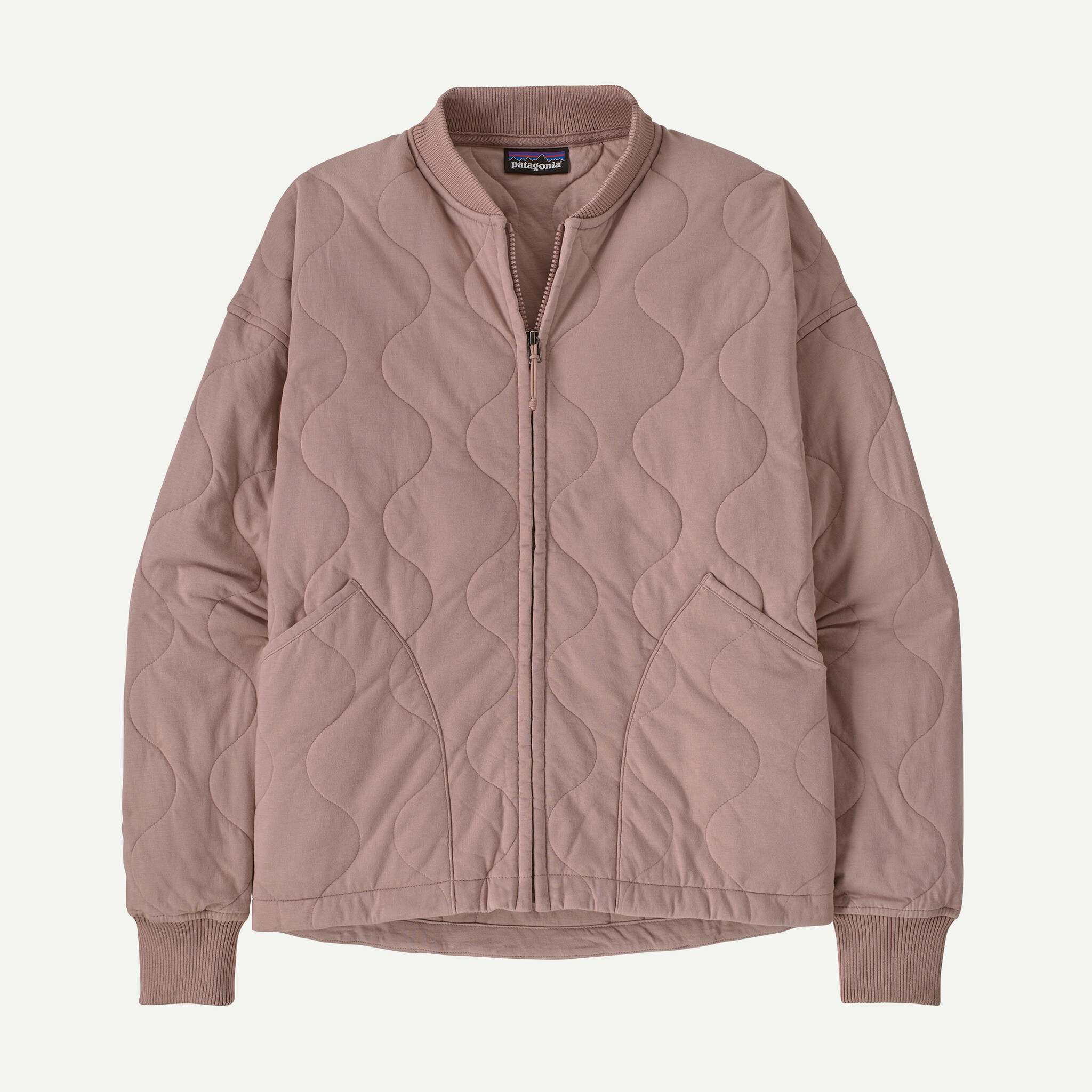 Women's Daily Quilted Bomber Jacket - Stingray Mauve