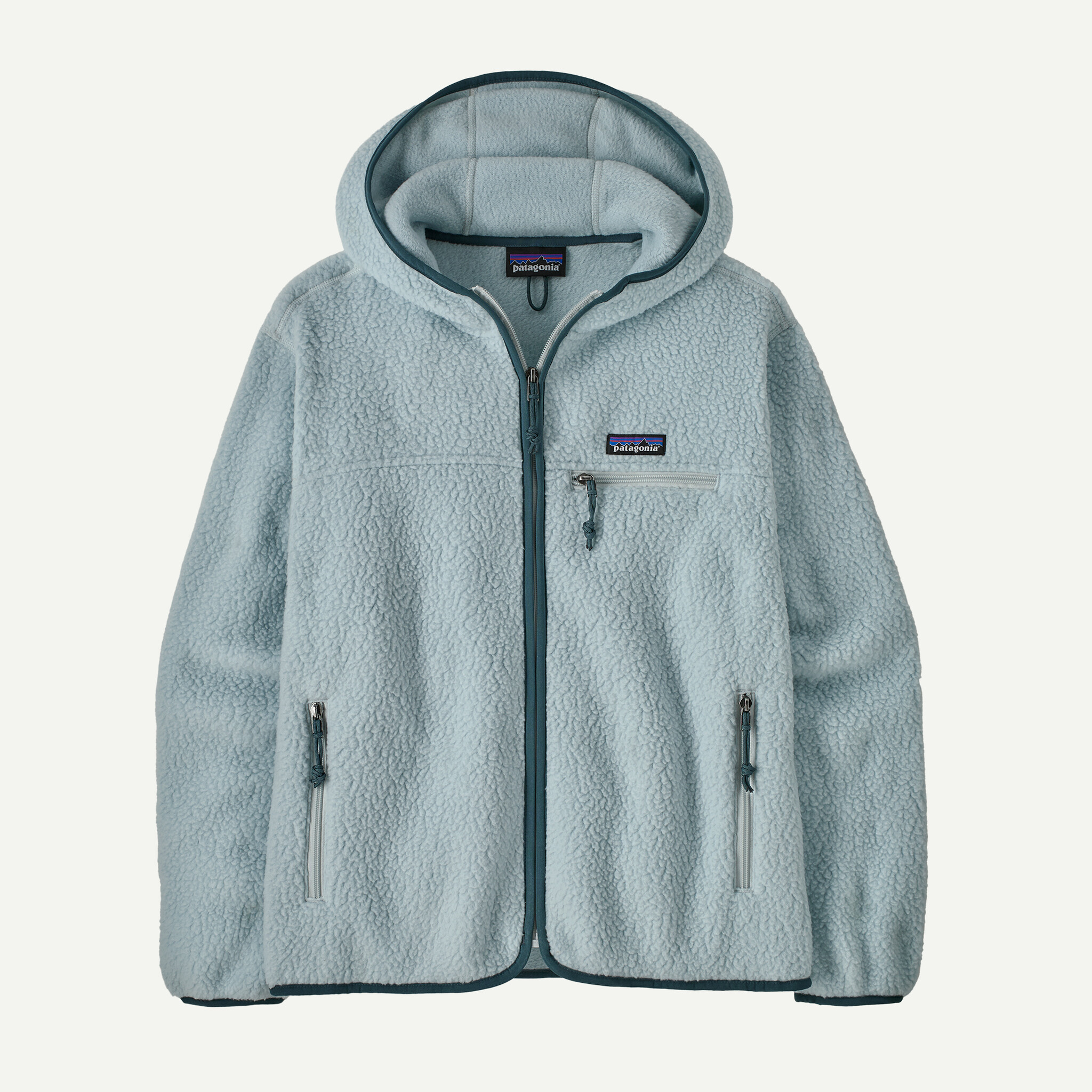 Women's Retro Pile Fleece Hoody - Virtually Blue