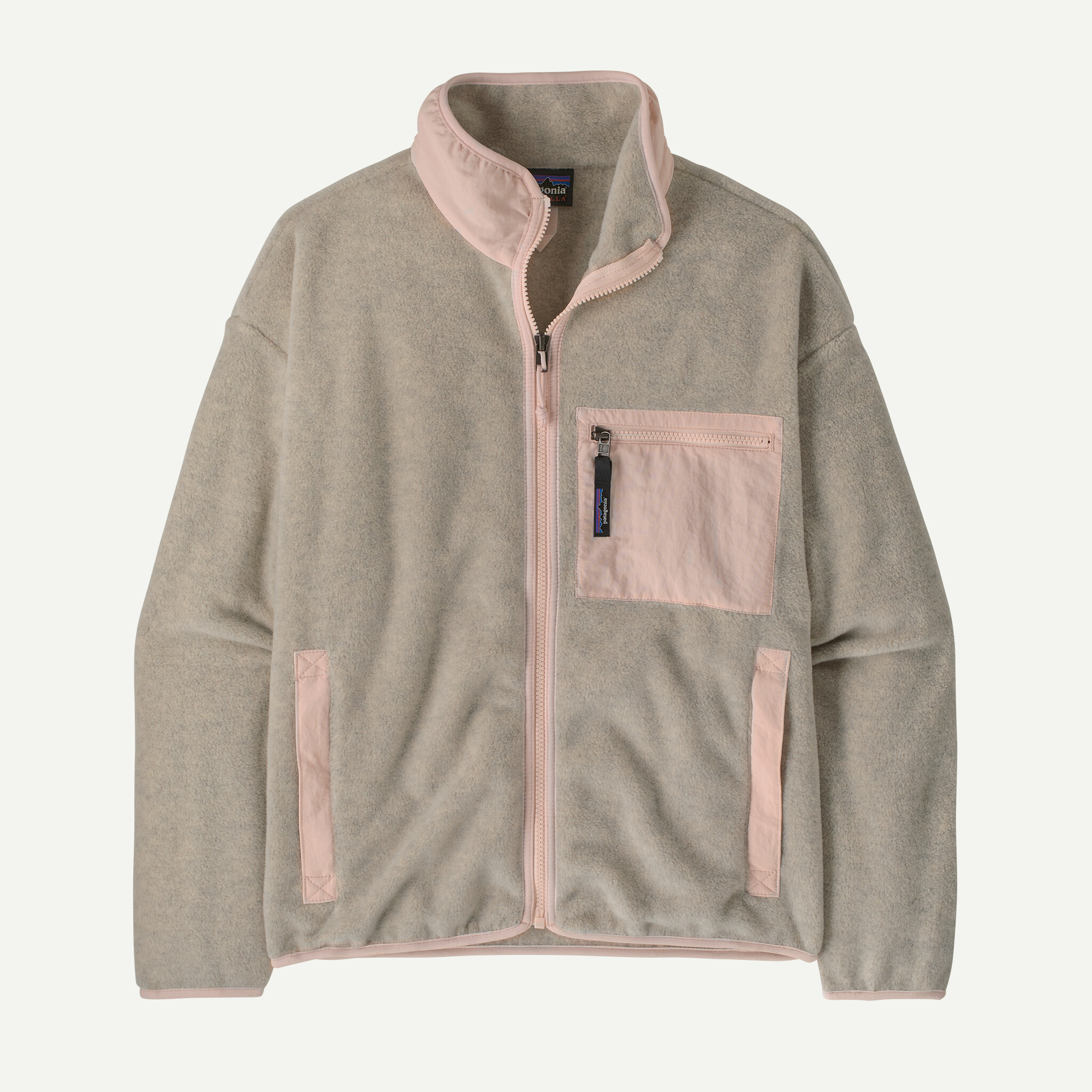Women's Synchilla(R) Fleece Jacket - Oatmeal Heather w/Pink Frost