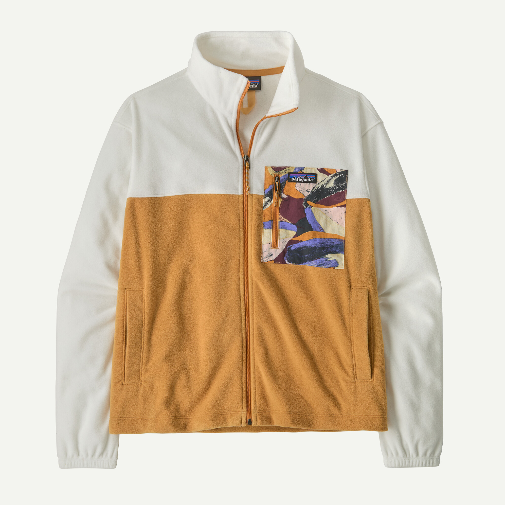 Women's Micro D(R) Fleece Patch Pocket Jacket - Dried Mango