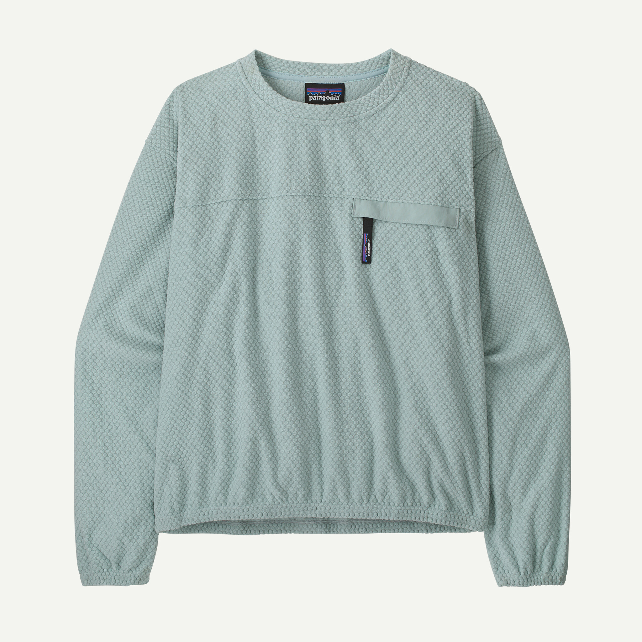 Women's Textured Fleece Crewneck - Virtually Blue