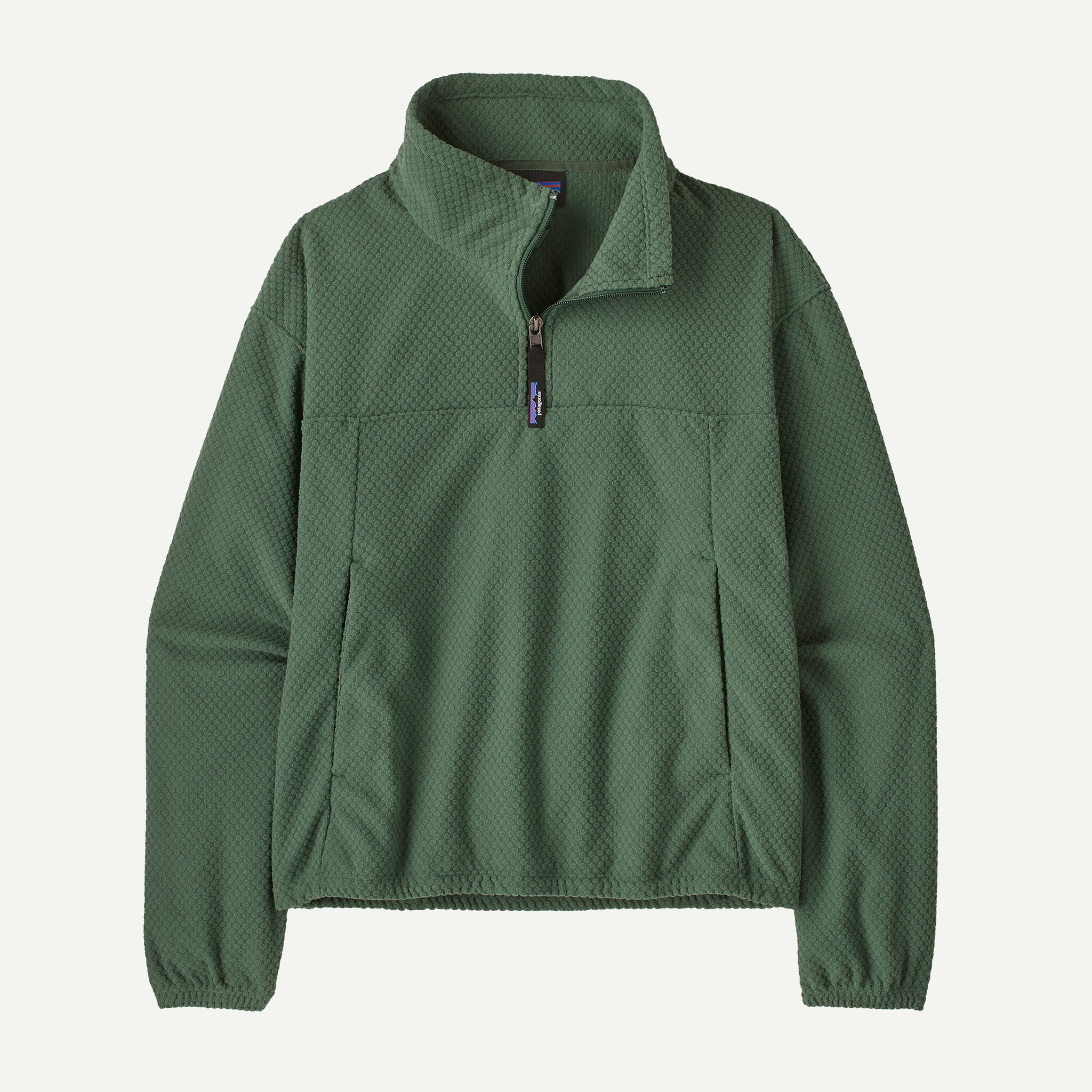 Women's Textured Fleece Pullover - Canopy Green