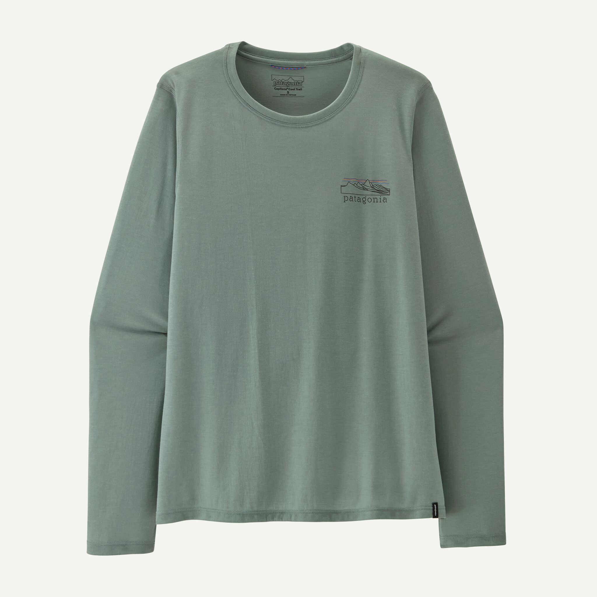 Women's Long-Sleeved Capilene(R) Cool Trail Shirt - Stratapeaks - Cover Green